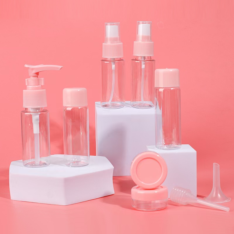 喷雾瓶乳液瓶化妆品旅行分装瓶11件套小样分装瓶`图