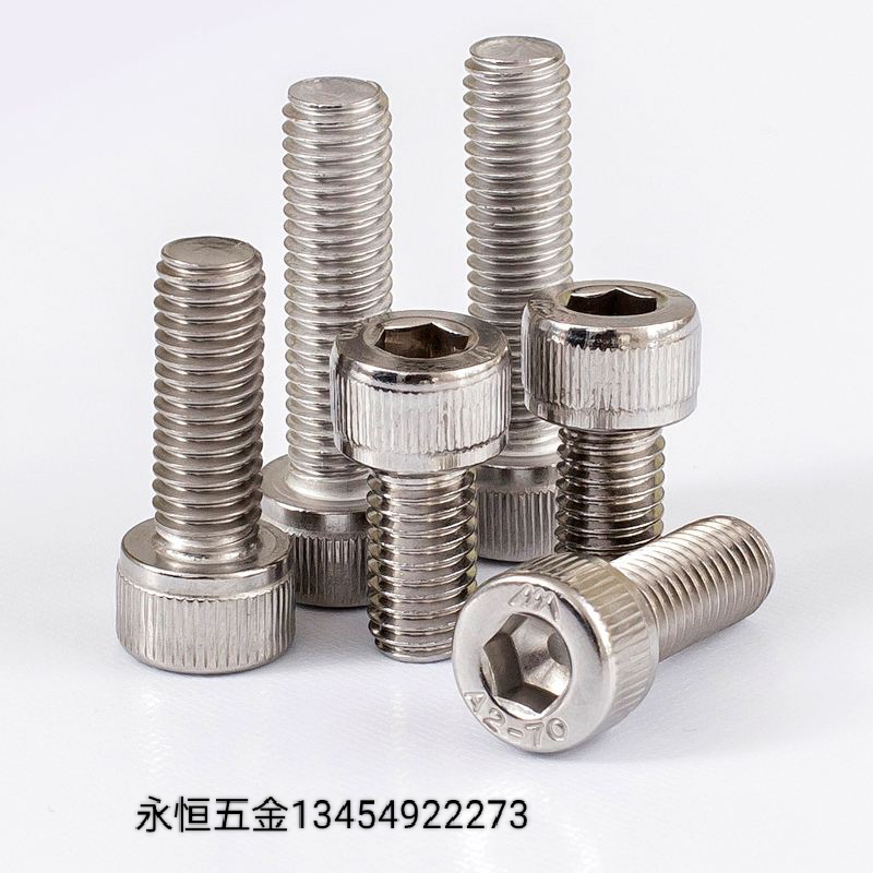 外六角螺丝/内六角螺丝/垫片白底实物图