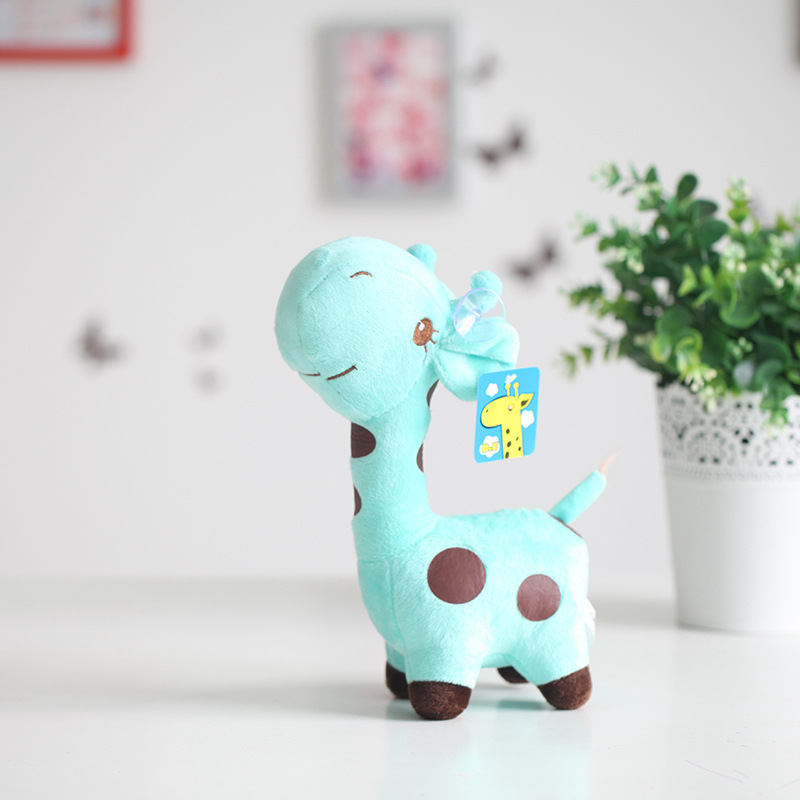 Wholesale of cute and cheap giraffe-colored plush toys for claw machines from the manufacturer Specification image