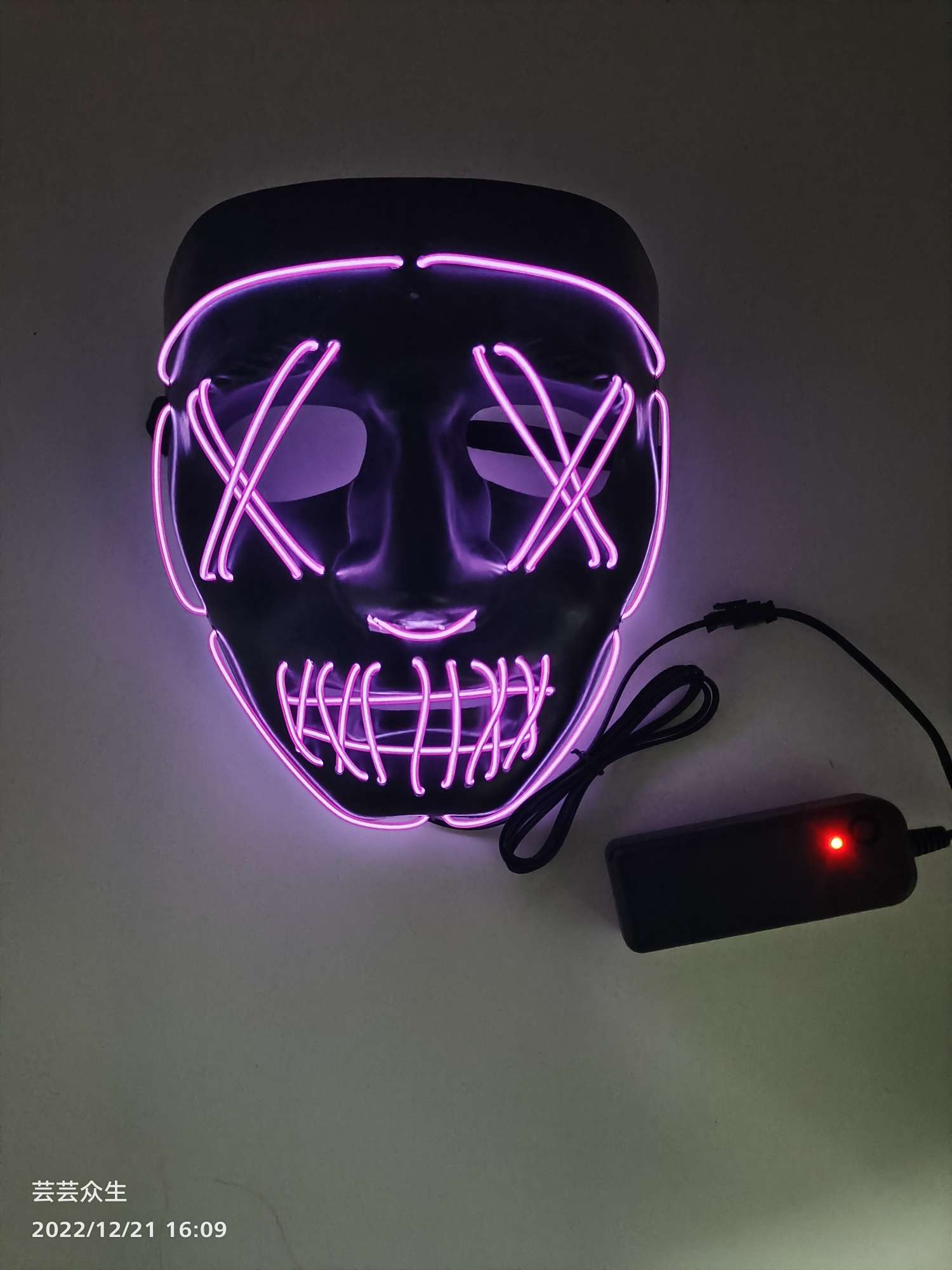 万圣节产品  发光面具详情图2