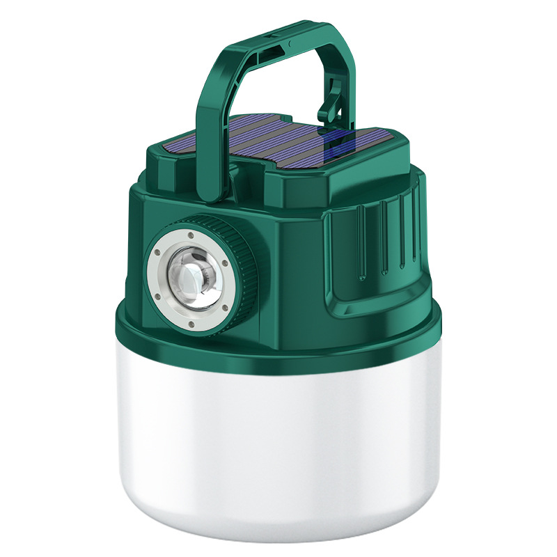 太阳能灯/太阳能野营灯白底实物图