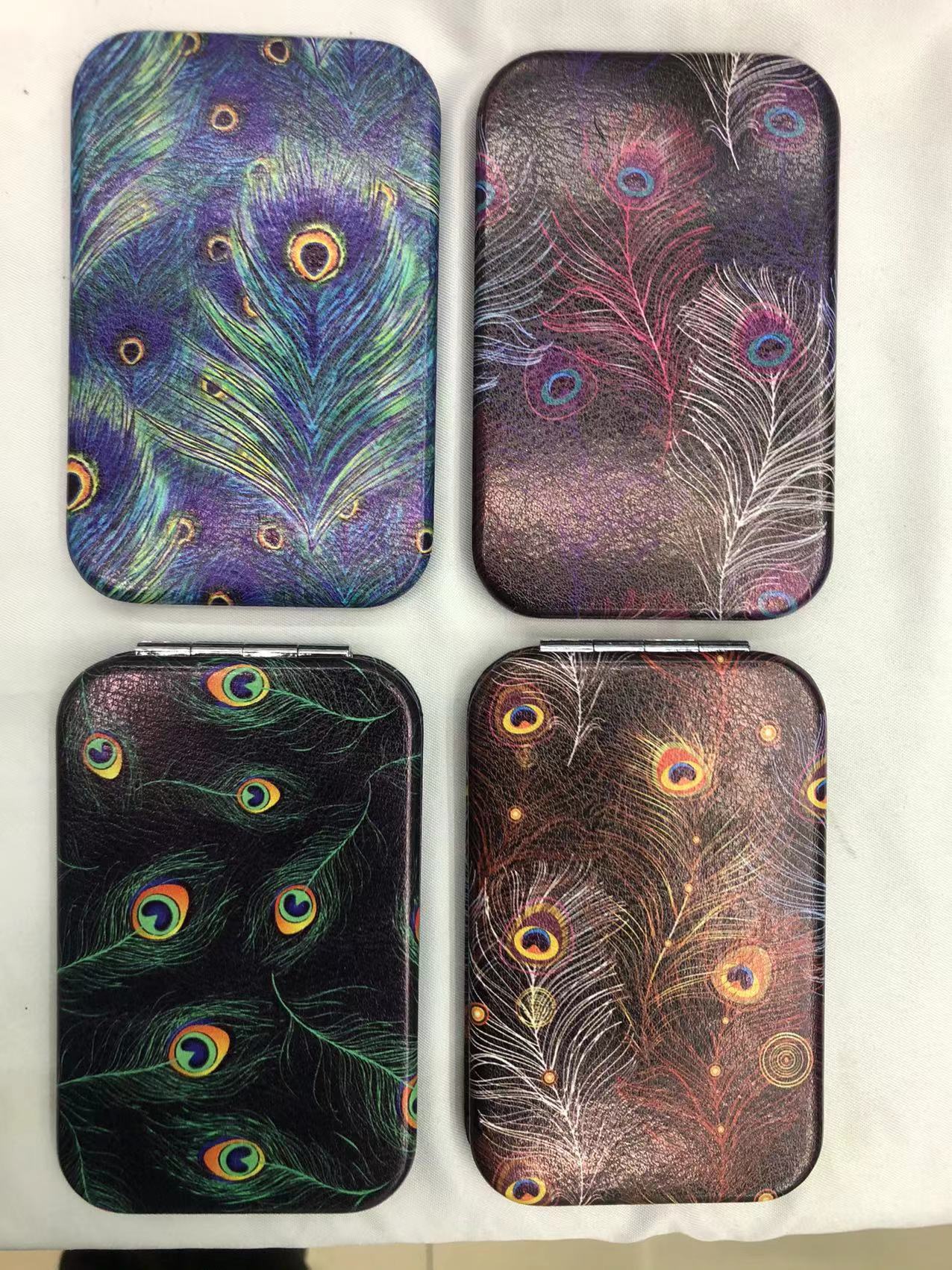 面包镜子 双面折叠化妆镜 卡通镜 口袋随身镜 可定制logo详情图2