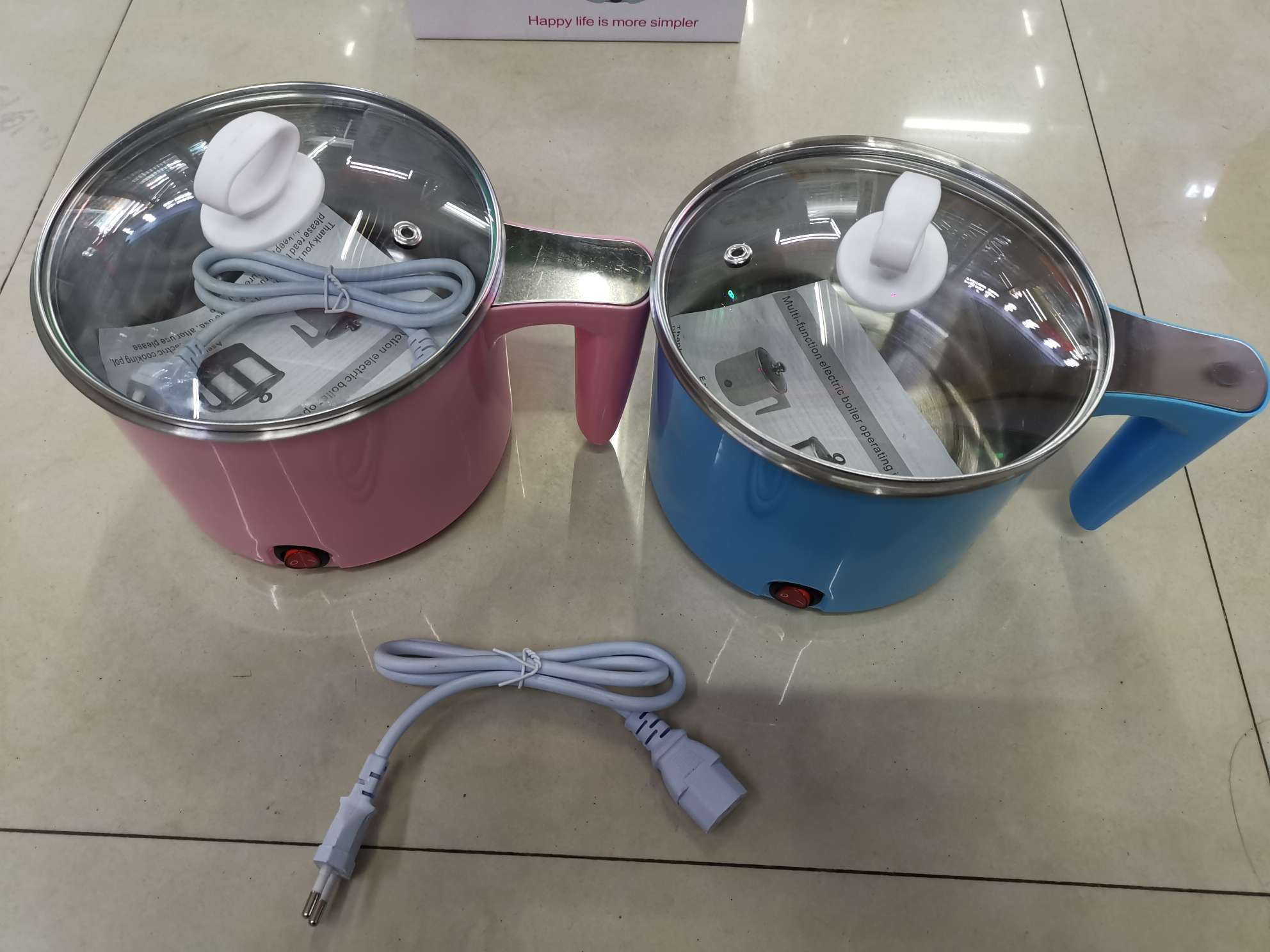 电热锅多功能电煮锅迷你小电锅电炒锅煮面锅家用小火锅学生宿舍锅详情图3