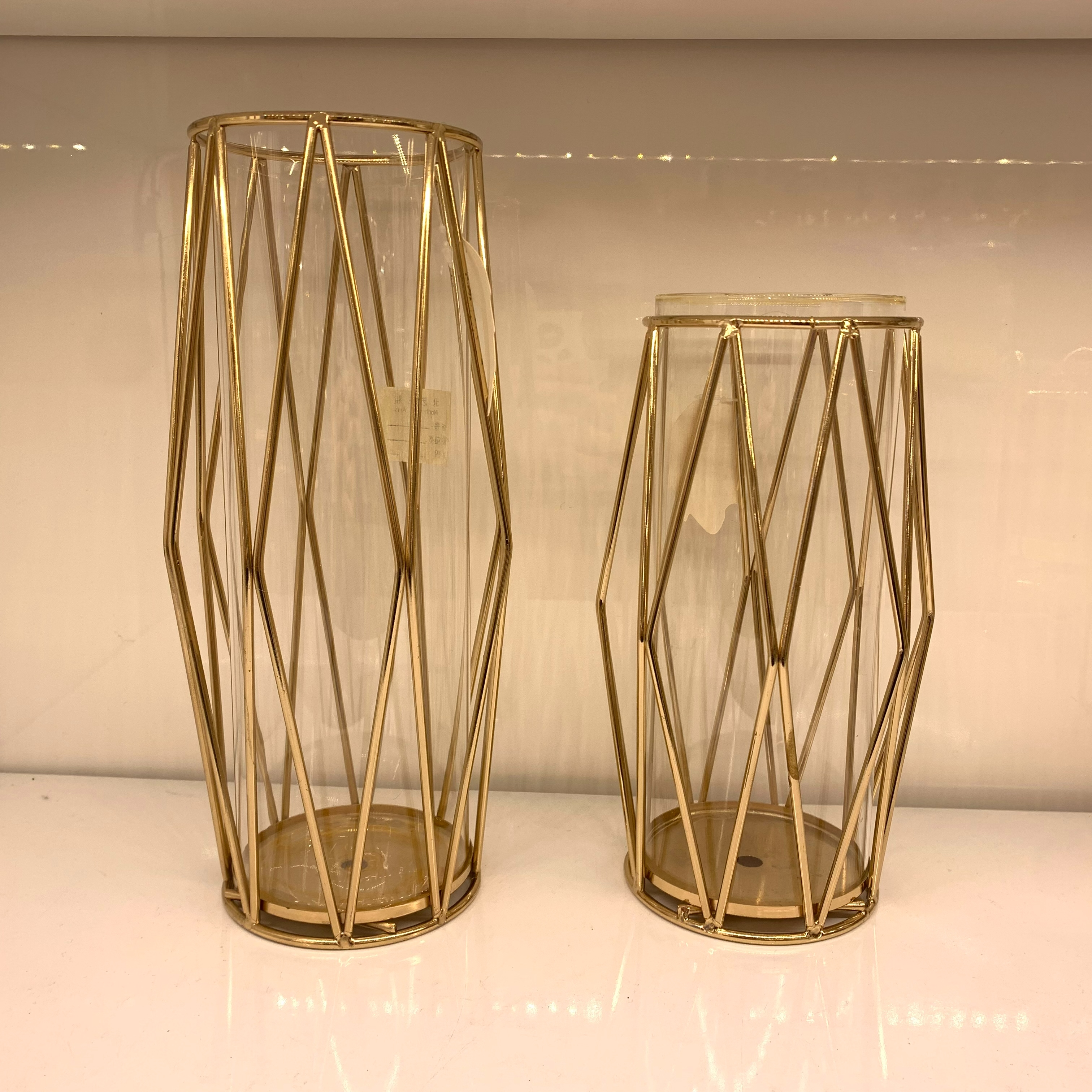 New Wrought Iron Flower Vases X4
