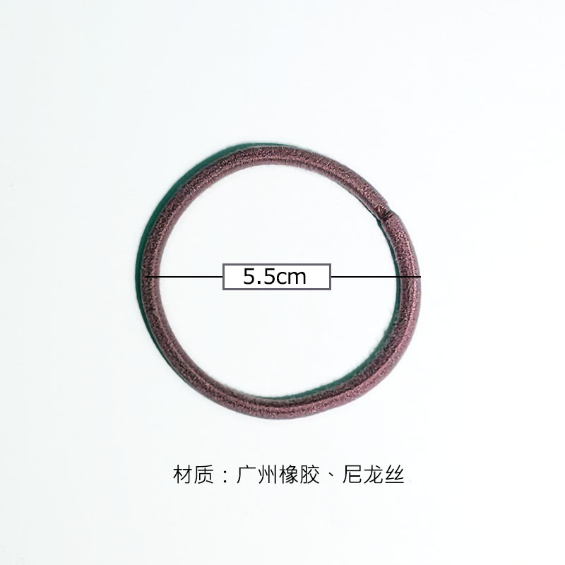 Factory direct sales of nylon 04A grade color seamless hair bands, women's ponytail tie hair identification ropes, head ropes, basic rubber band leather Item Picture