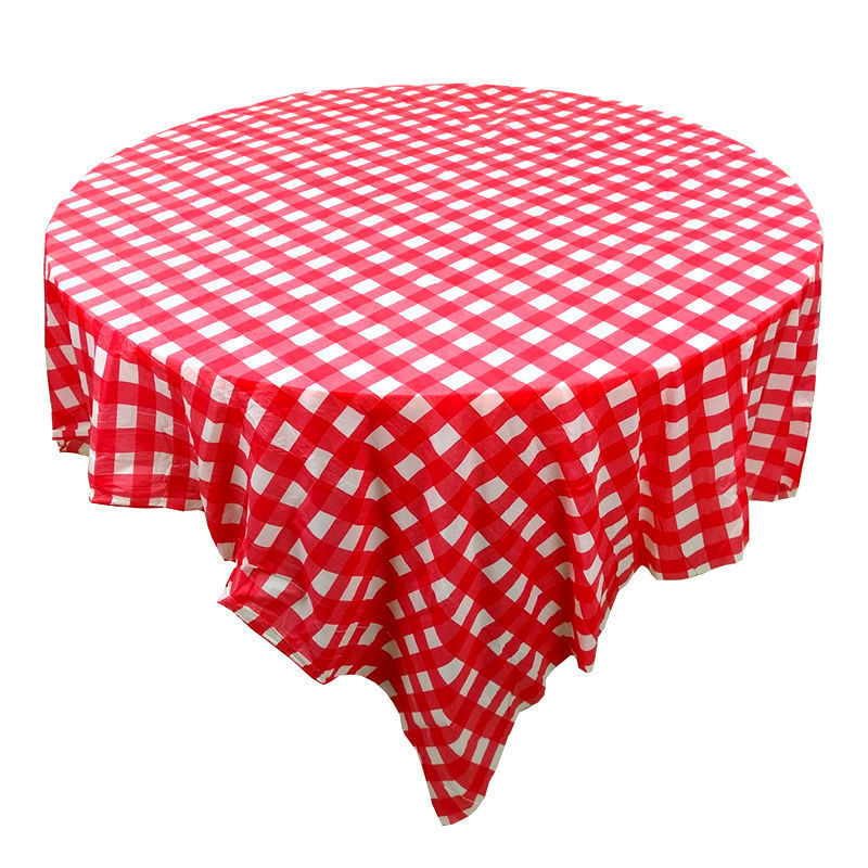 经典红格桌布方桌圆桌通用塑料桌布详情图3