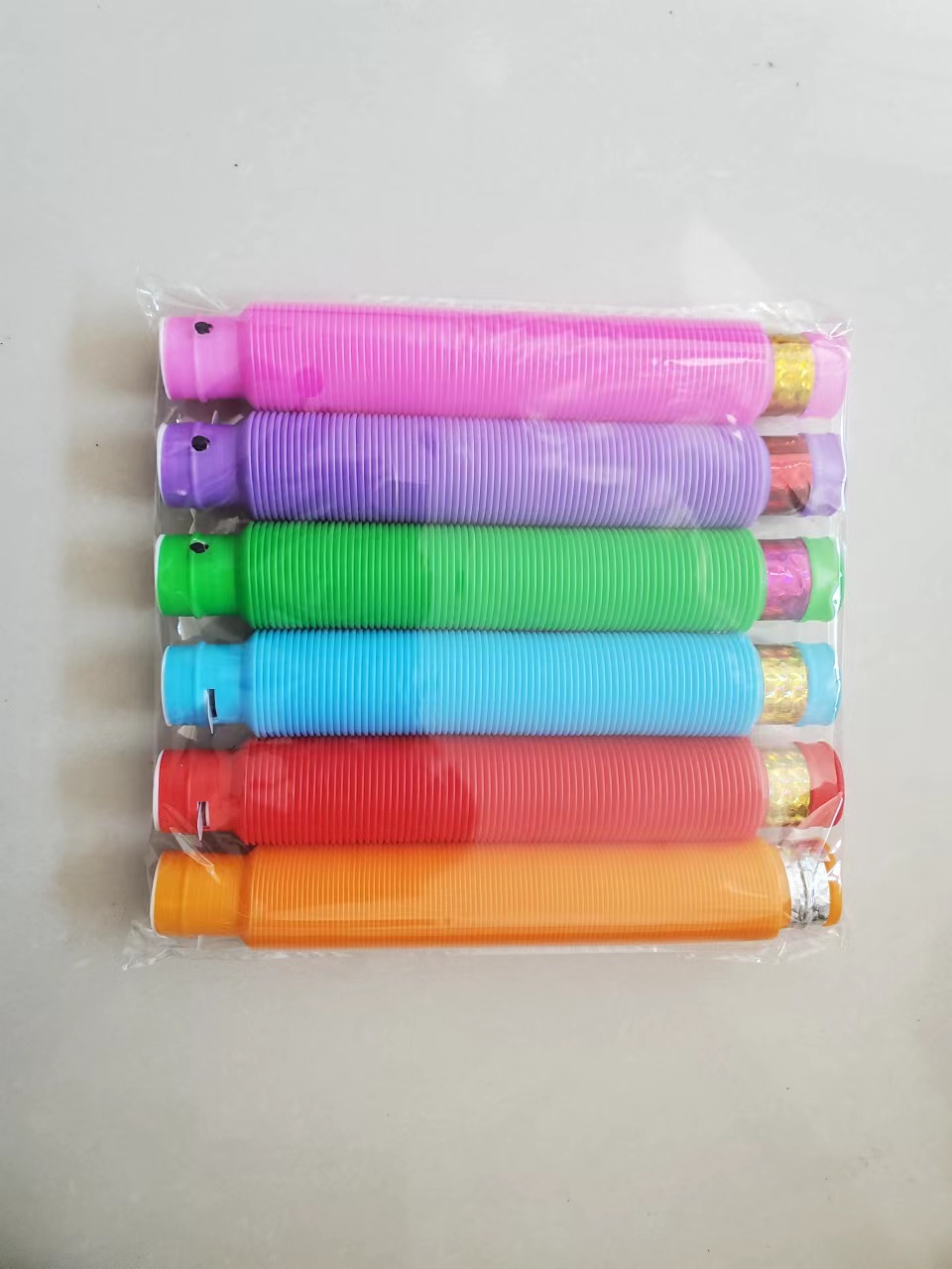 拉伸管玩具水管带灯管DIY玩具