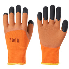 2023新款高品质毛圈加厚保暖工作手套防护劳保手套
