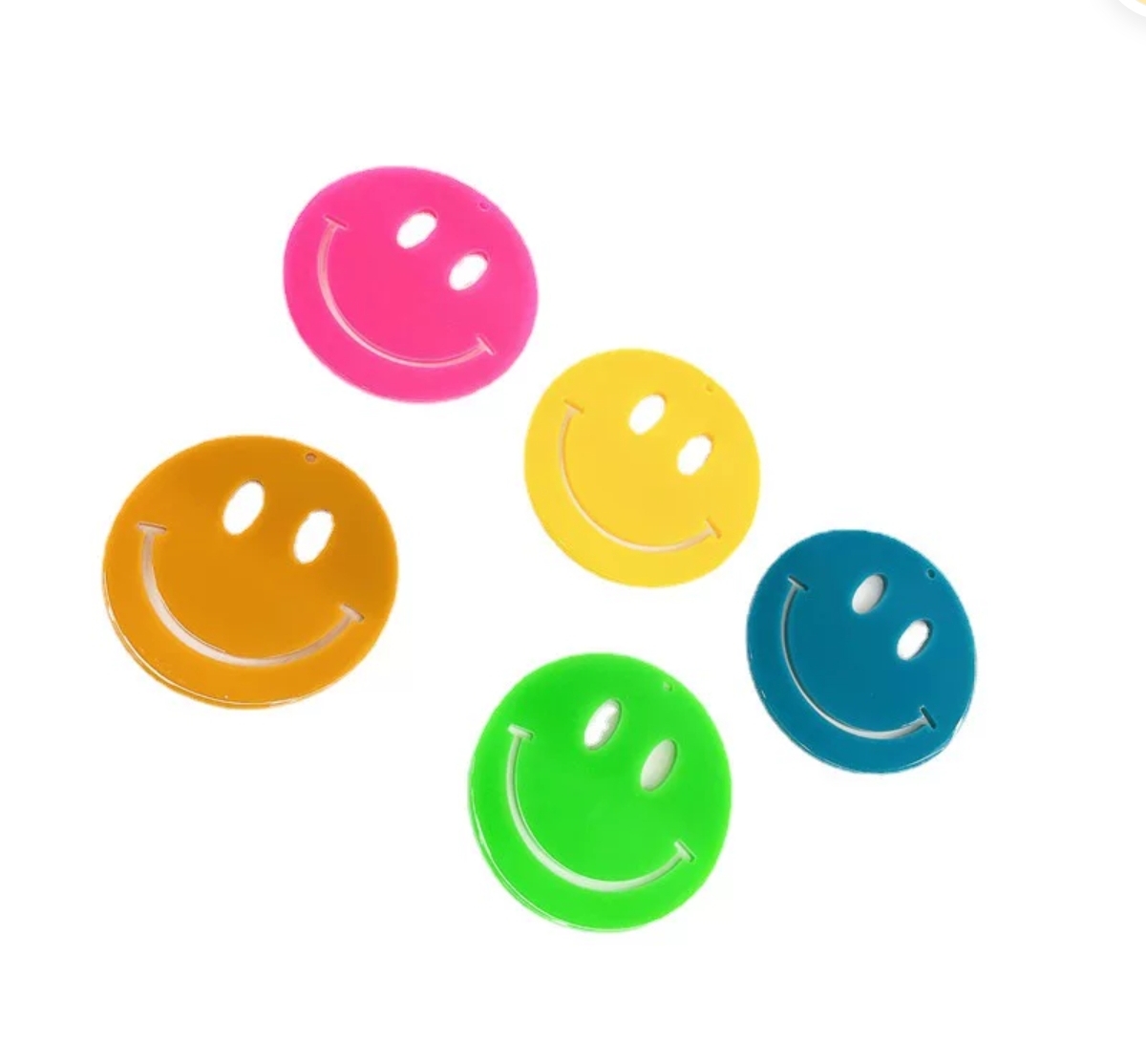 45 Acrylic Smiley Face Diy Accessories details Picture