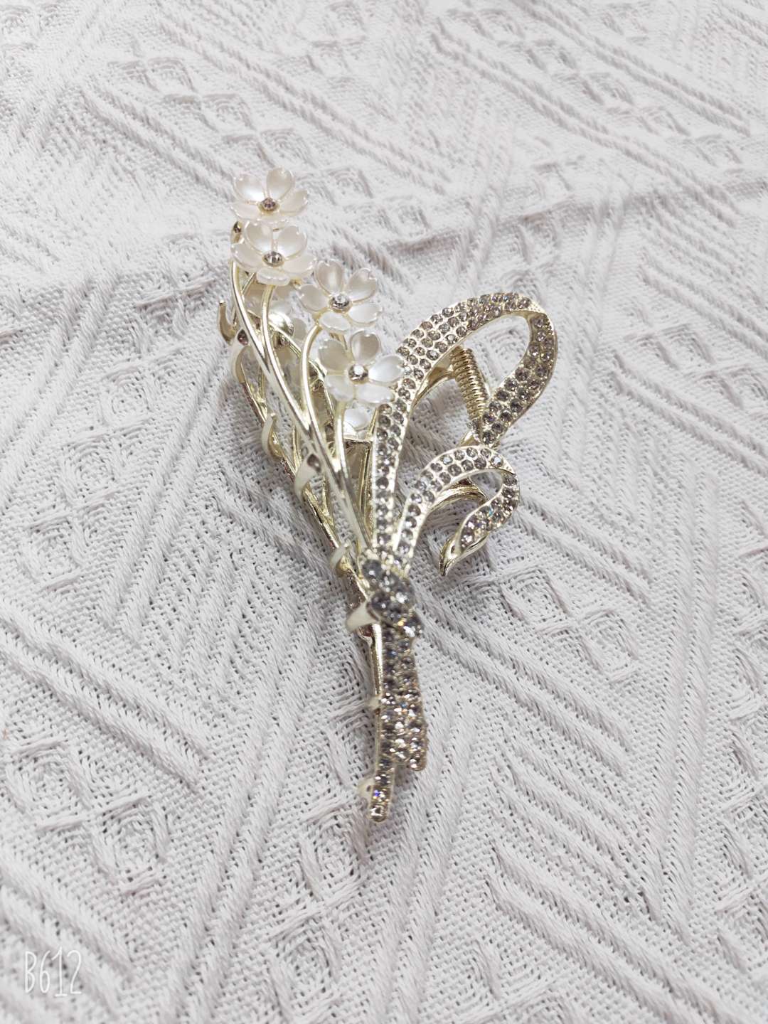 超大号网红抓夹花朵画油12个一包可以挂流苏