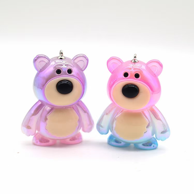 Strawberry bear keychain accessory detail image 2