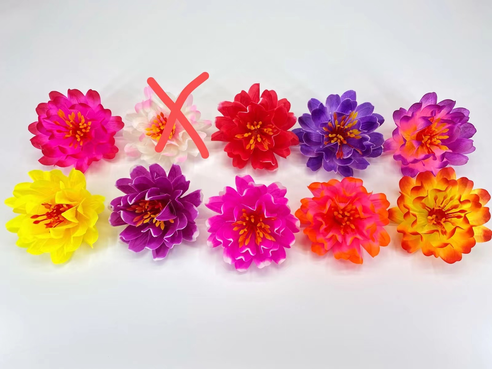 7 pieces of 75 cm 4-layer non-woven fabric artificial flowers Specification image