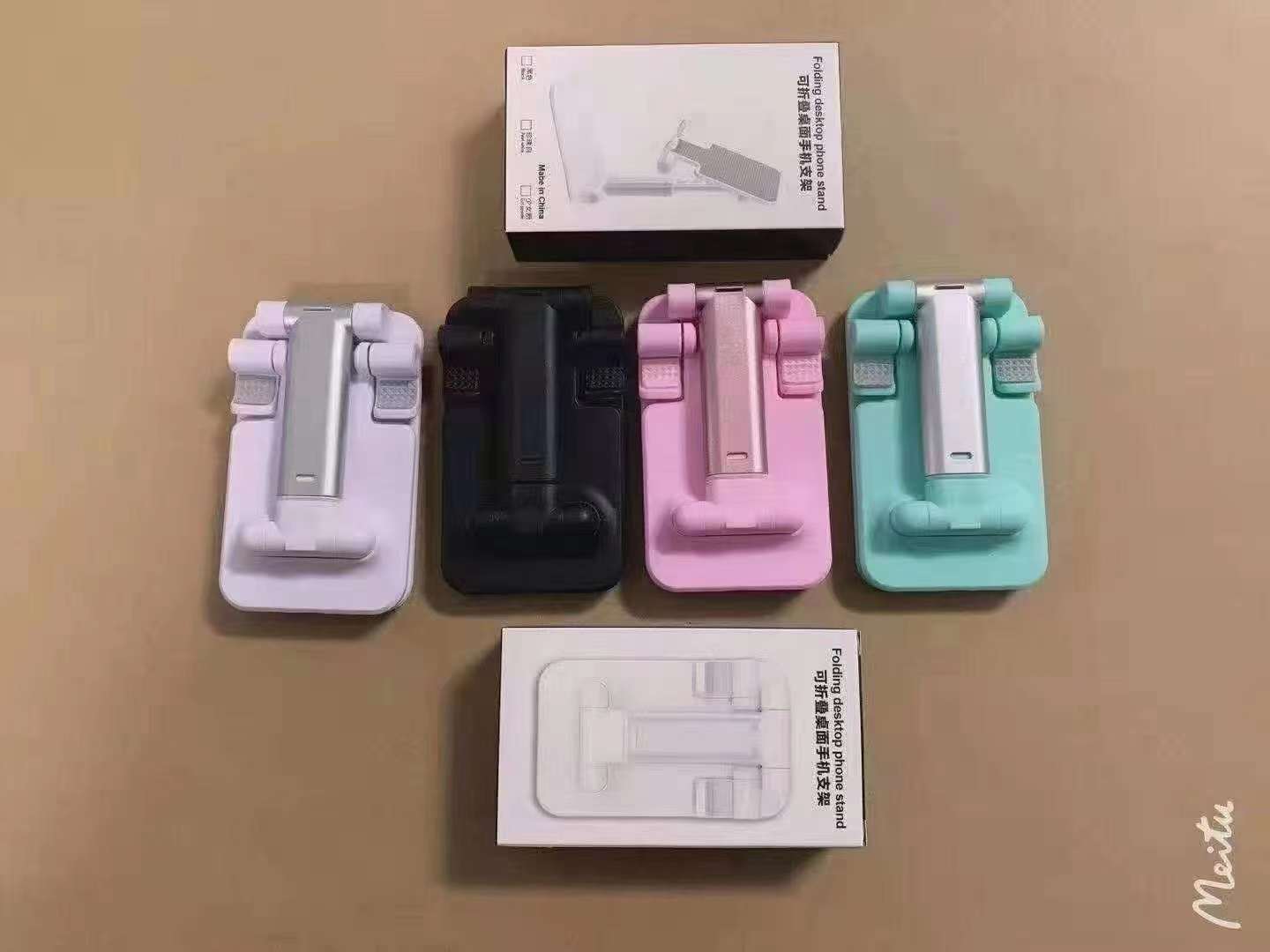 One-piece consignment factory direct supply best-selling cross-border e-commerce live-streaming desktop telescopic phone stand details Picture