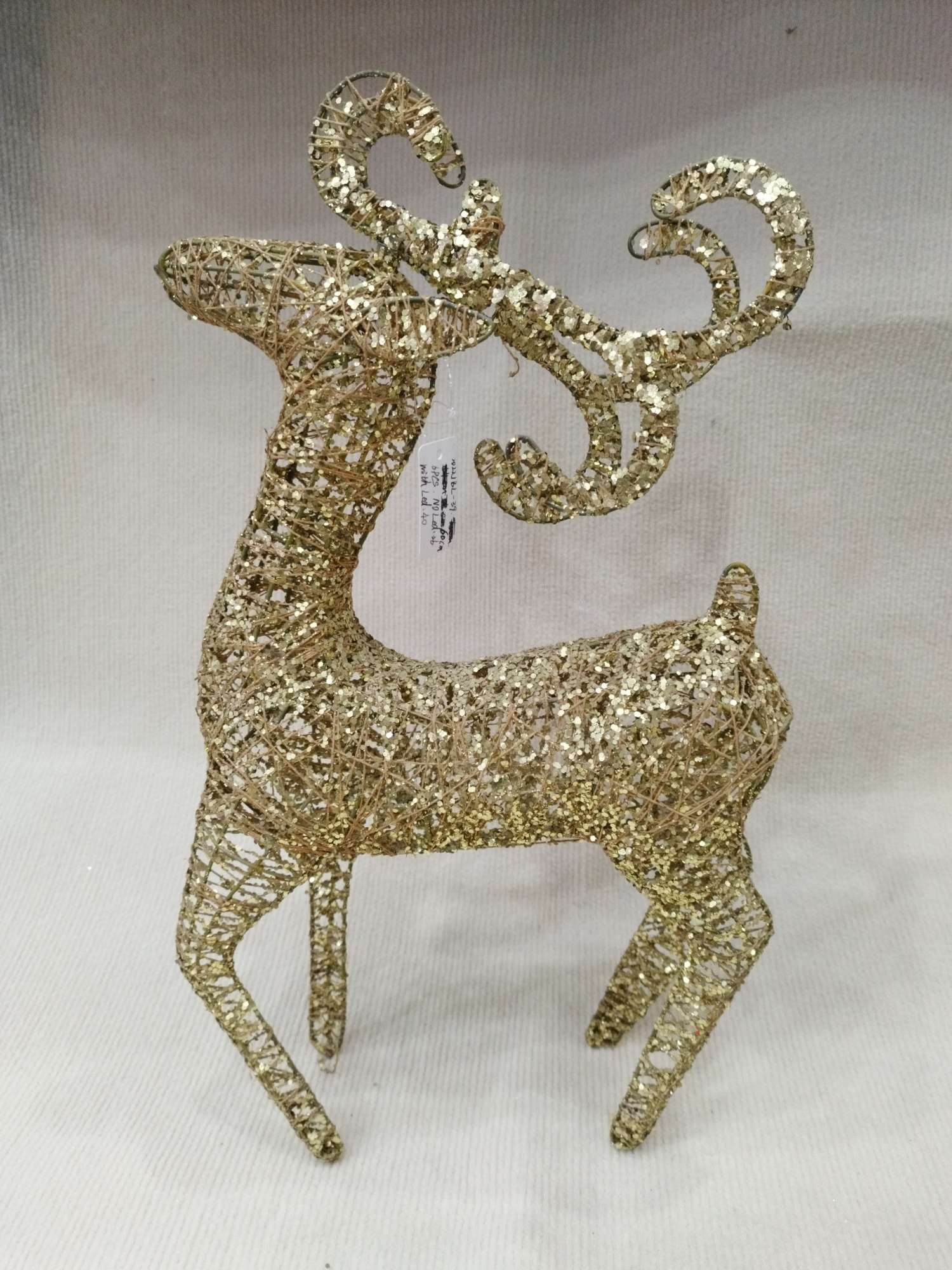 Christmas Wrought Iron Deer Christmas Decorated Wrought Iron Elk full figure
