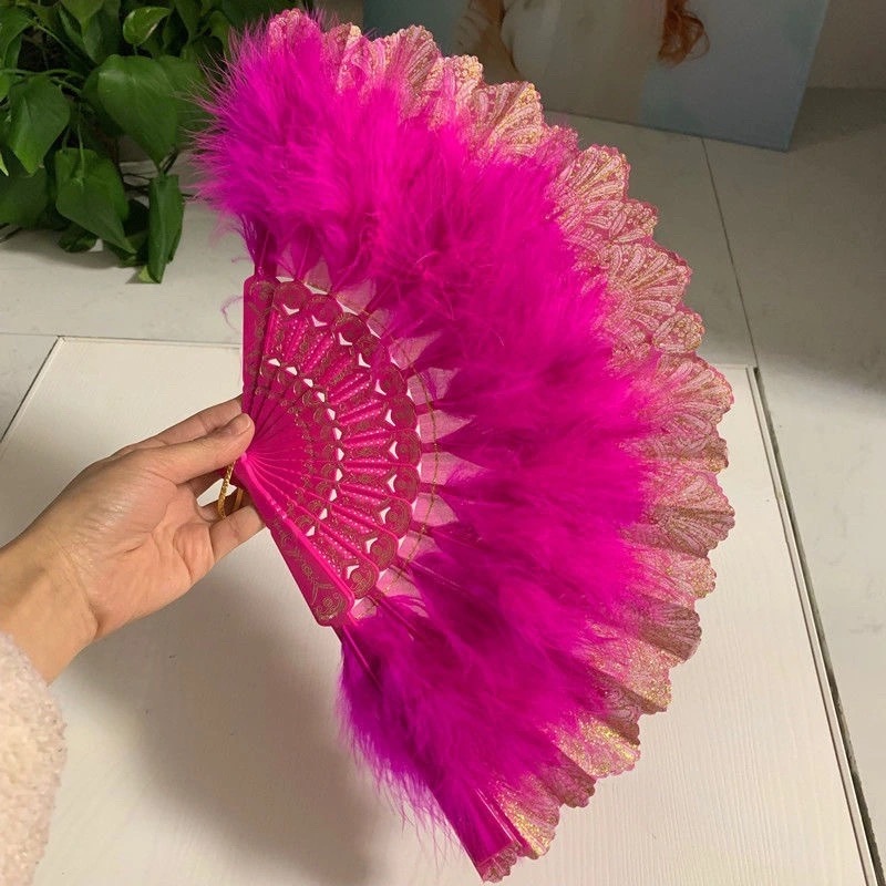 Lolita nuevo clásico abanicos plegables influencers estilo retro baile qipao pasarela abanicos de la corte fada chica abanicos de plumas detail image 6