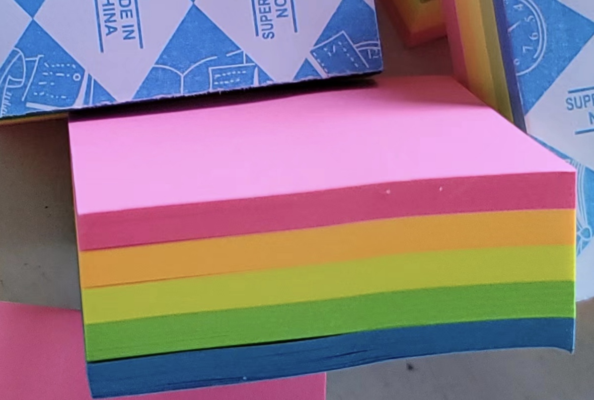 2x2in 荧光5色 180页 便利贴笔记记事本