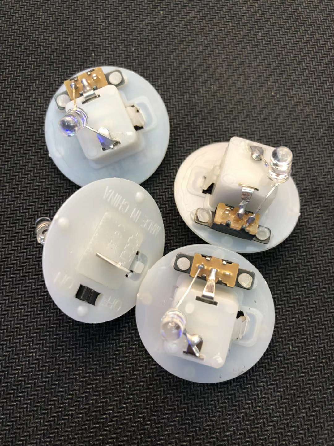 5MM foggy white hair blue LED F5 white hair blue lamp foggy light-emitting diode LED beads details Picture