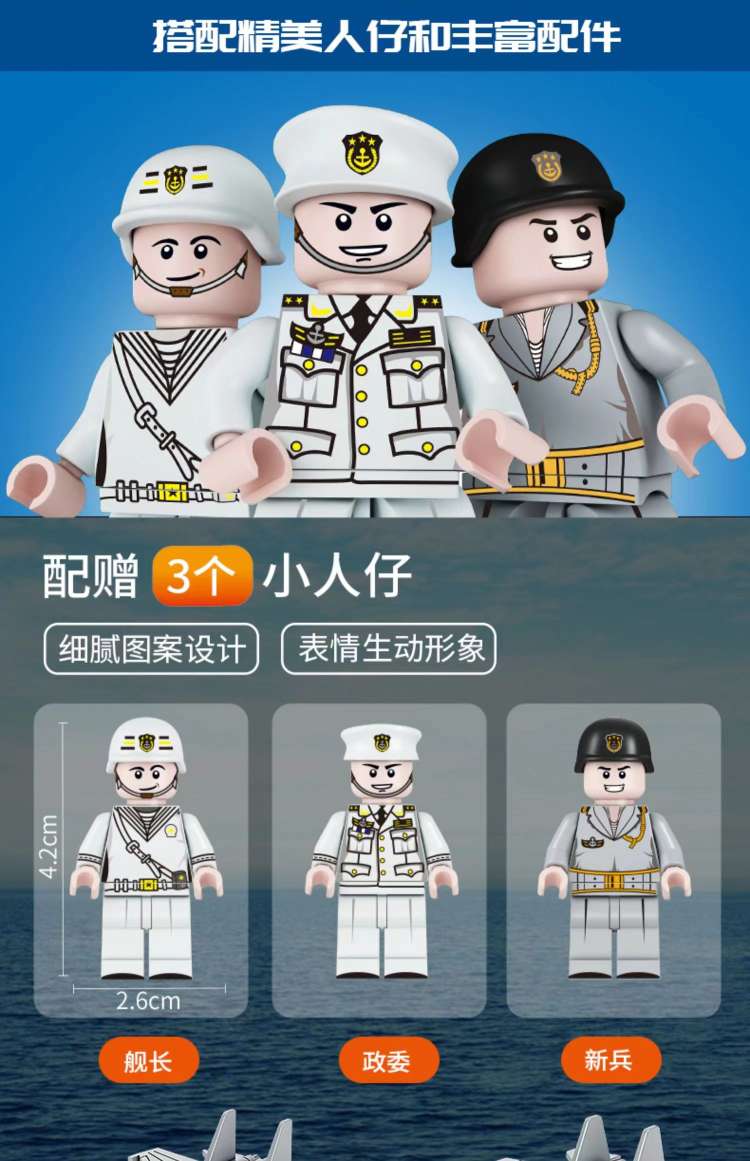 New Fangcheng Building Blocks 003 Aircraft carrier (Fujian) FC4202 assembly and building boy and girl gifts detail image 14