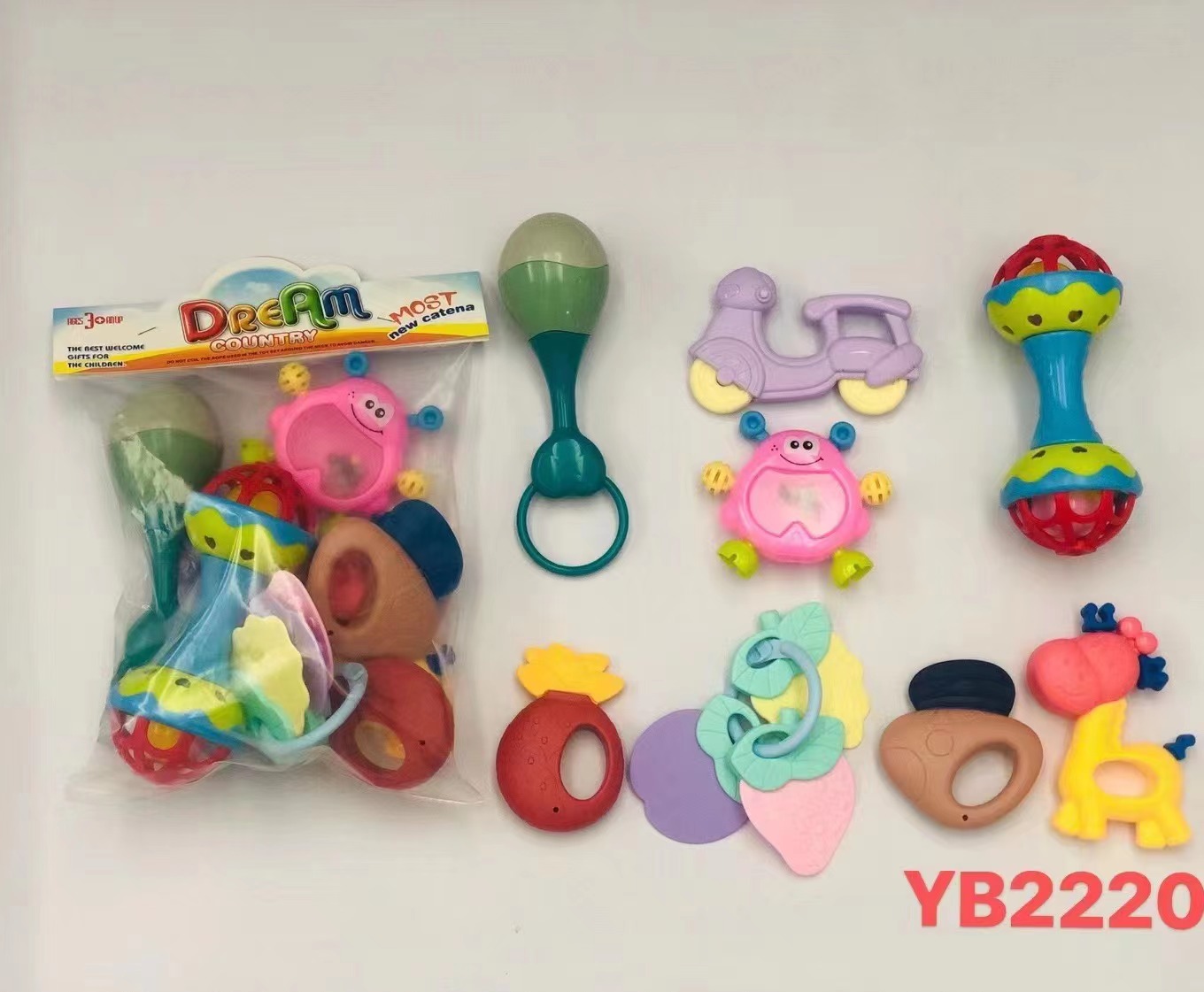 婴儿摇铃吸板套装多款混装外贸内贸婴童玩具详情图5