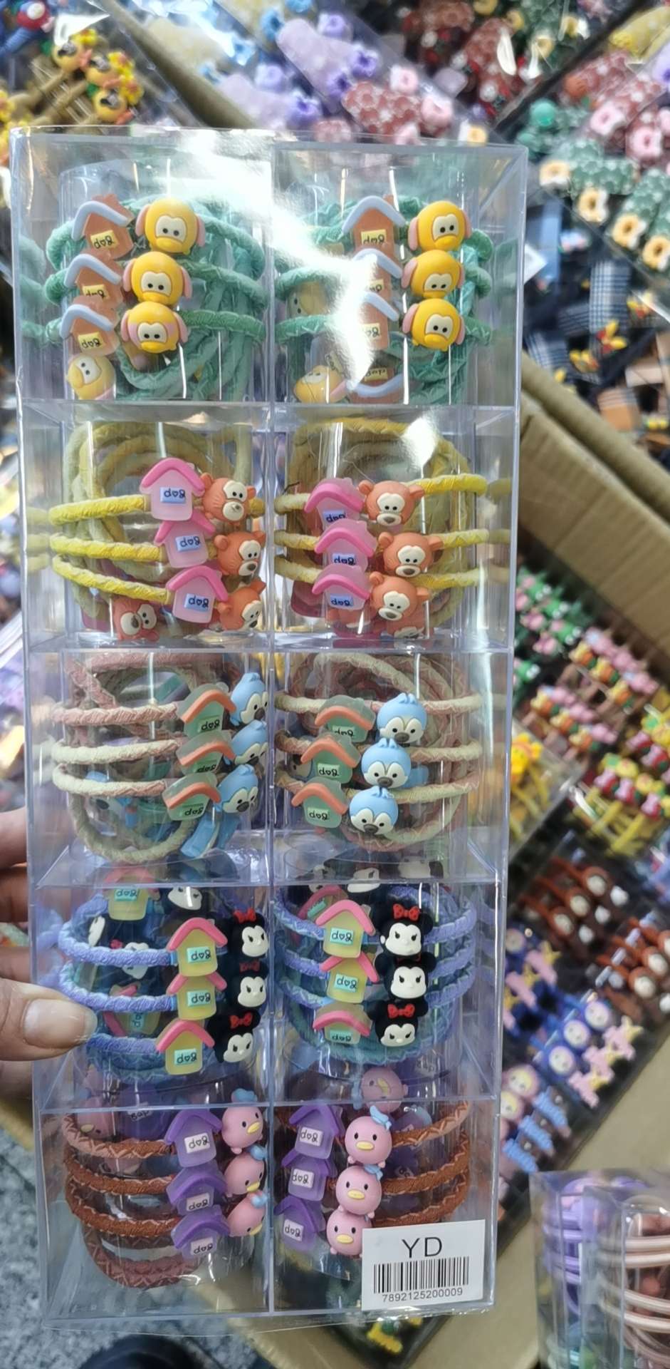 One hundred Korean-style children's popular angel wing rubber bands Specification image