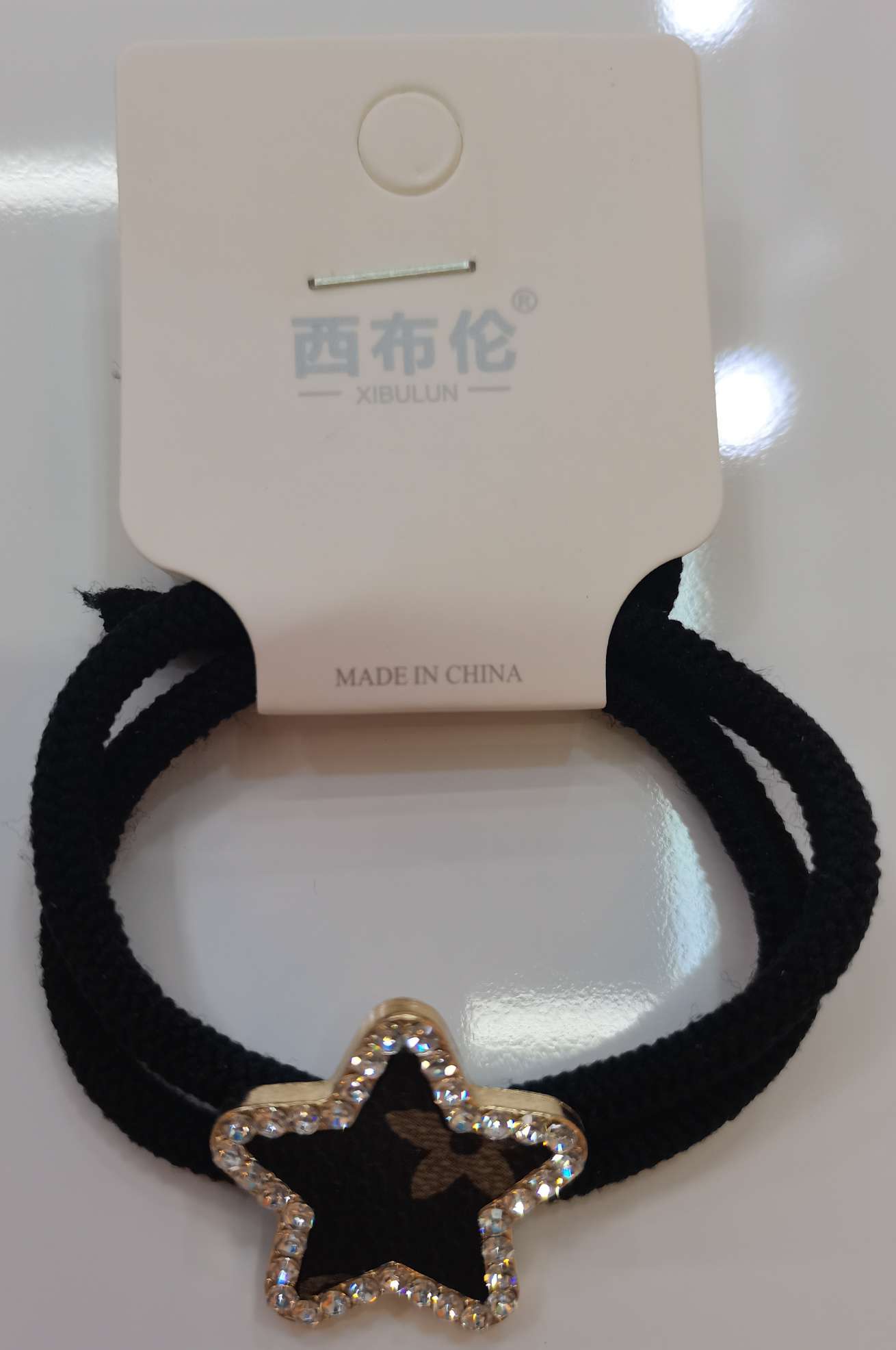 【 Xibulun Accessories 】 Adult premium nylon alloy rubber band accessories, Grade A, pointed bottom, rhinestone, leather, Internet bestseller, thick rope rubber band, high-end and elegant, the first choice for women, gay girls and young girls Specification image