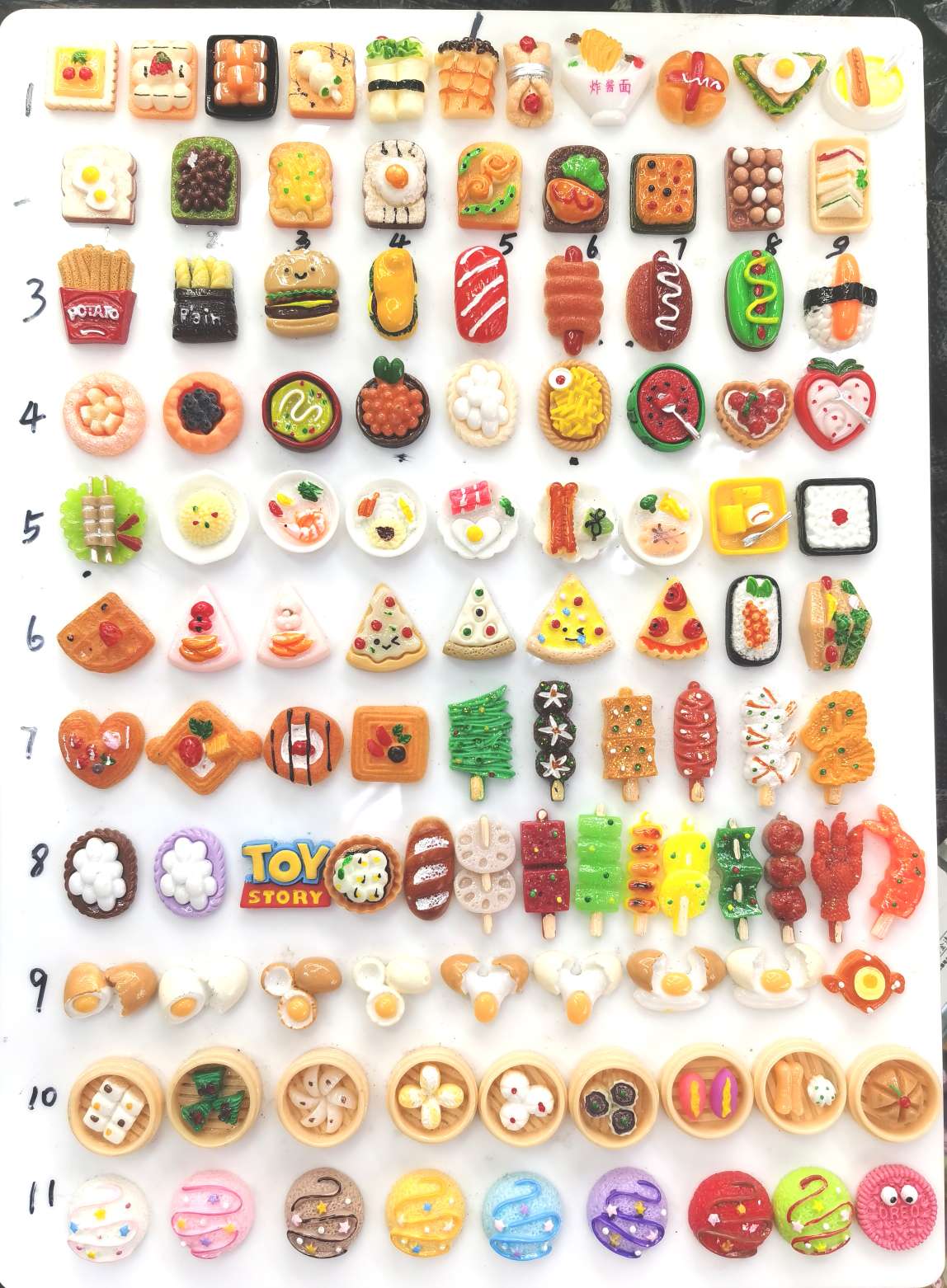 500 sets of supermarket and convenience store simulation bottles, food toys, mobile phones, refrigerators, stickers, fun decorations, DIY house play toys, pendants, cookies pic 13