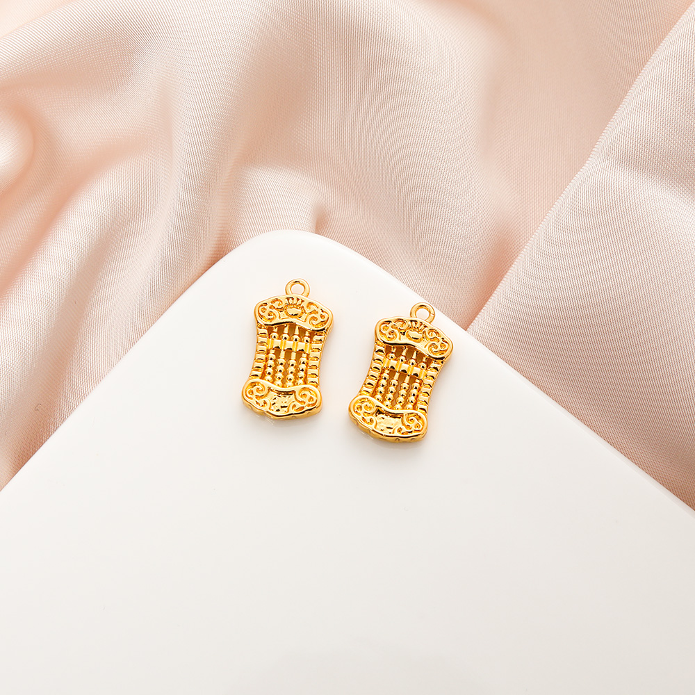 纯铜算盘手链吊坠 项链吊坠 电泳保色