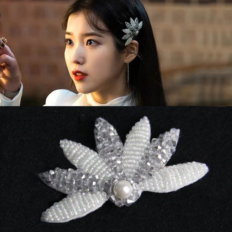 iu同款发夹德鲁纳酒店李智恩张满月韩国复古头饰发梳网红鸭夹