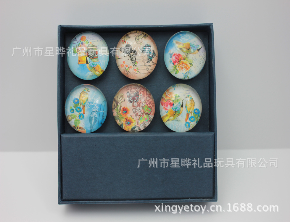 水晶长方形冰箱贴，可定制图案详情图3