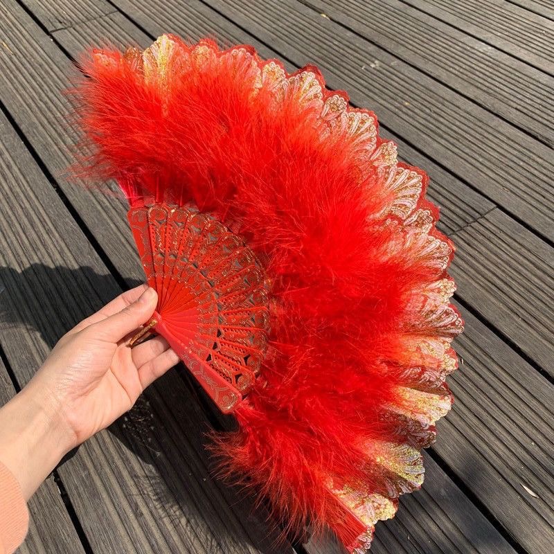 Lolita nuevo clásico abanicos plegables influencers estilo retro baile qipao pasarela abanicos de la corte fada chica abanicos de plumas detail image 4