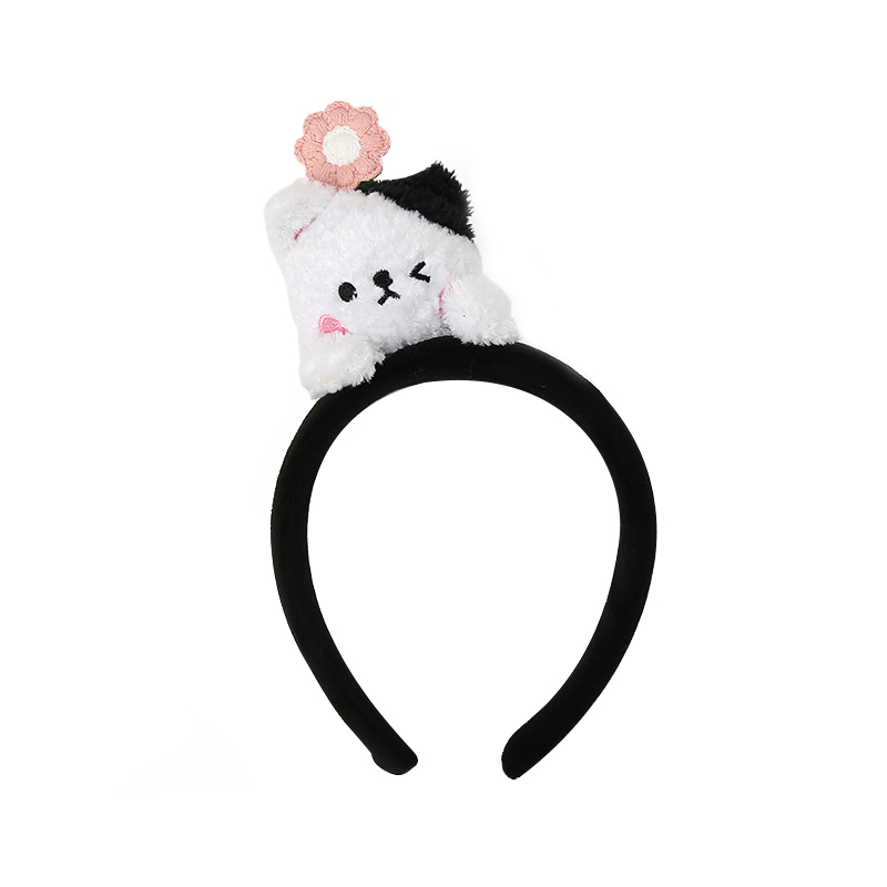 Half the Sky Plush cartoon little flower baby hair band, cute and high-quality plush hair band Application Scenario