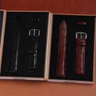 手表配件表带批发时尚爆款高品质精钢针扣真皮表带现货12mm14mm16mm现货