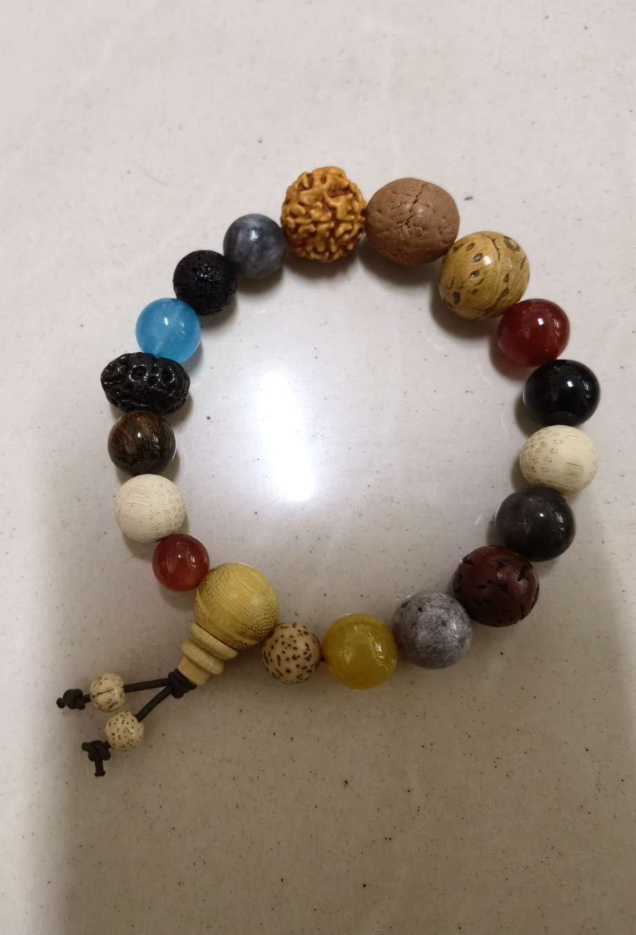 Diamond Bodhi single-loop Buddhist Prayer beads bracelet Item Picture