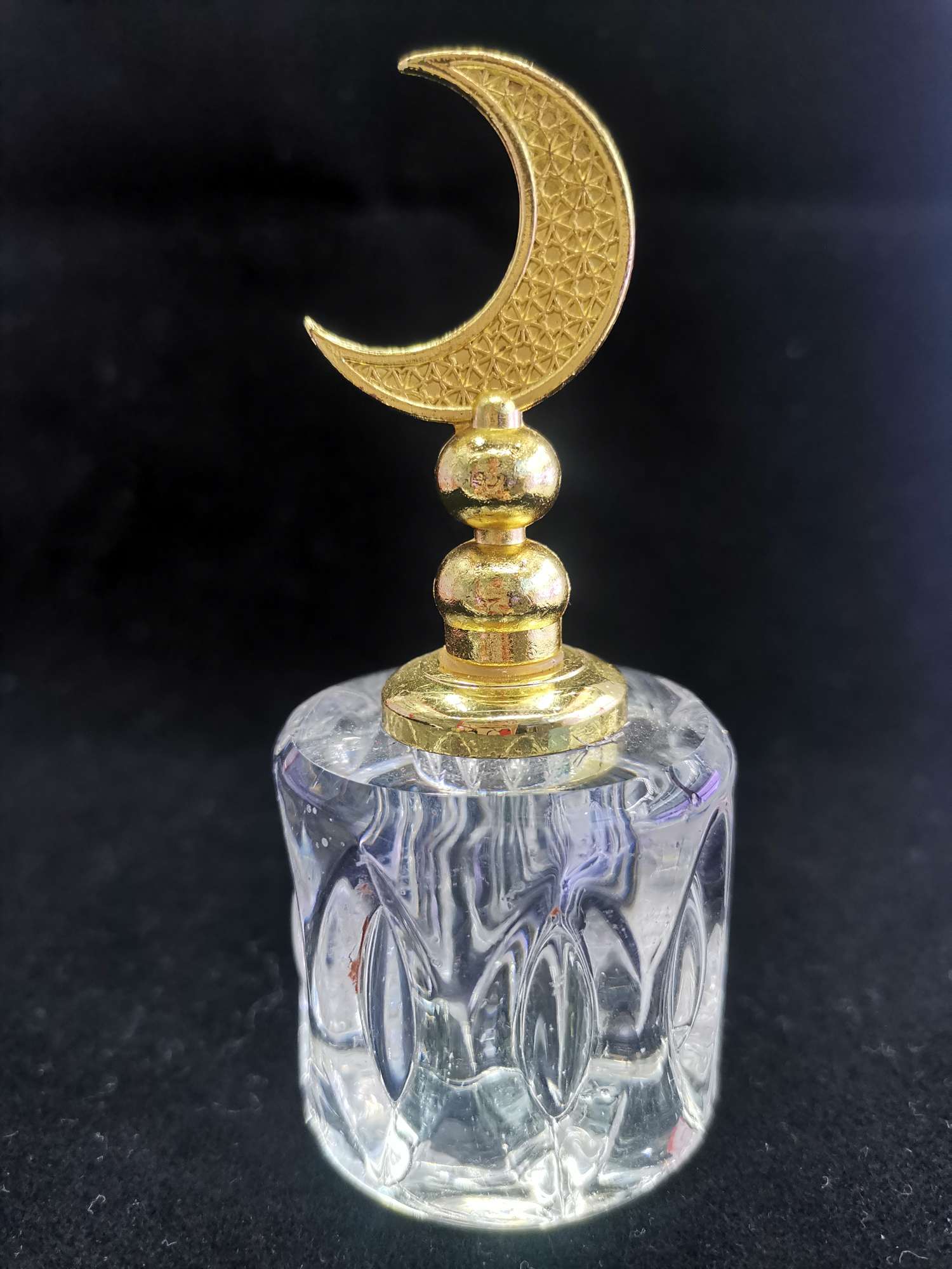 新款精品水晶香水瓶-金属月亮-3ml容量-