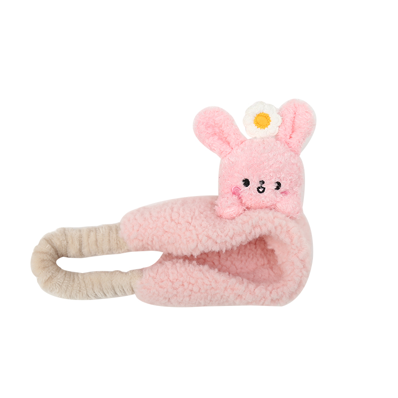 Half the Sky Plush cartoon little flower baby hair band, cute and high-quality plush hair band Item Picture