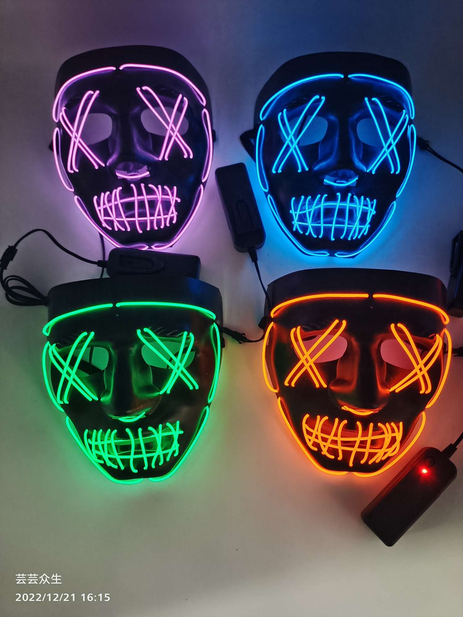 万圣节产品  发光面具详情图6