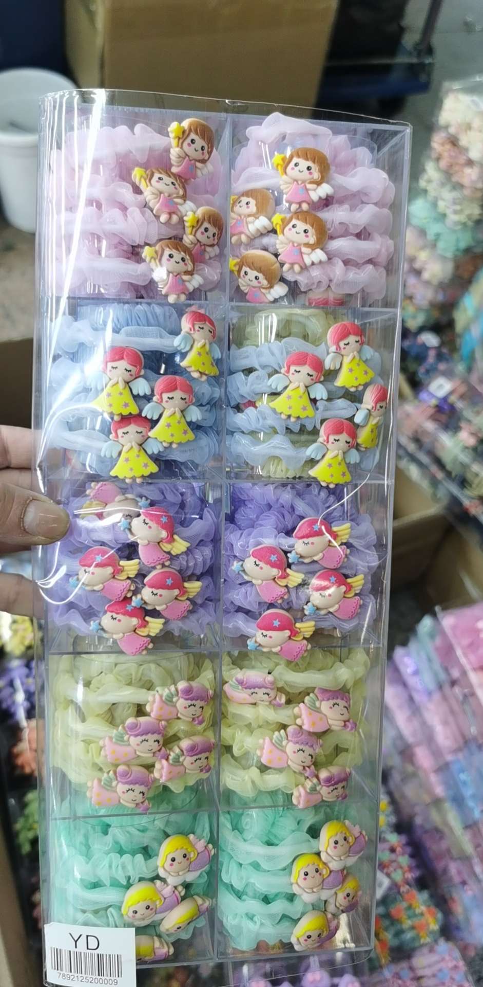 One hundred Korean-style children's popular angel wing rubber bands