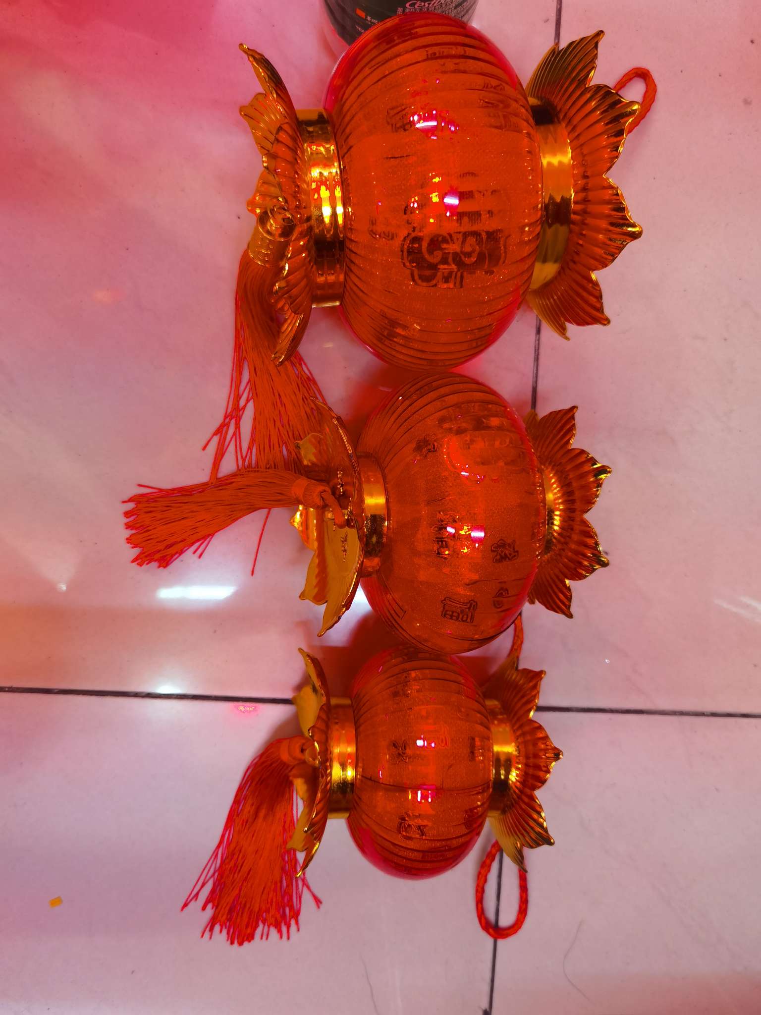 Intangible cultural heritage festival supplies: rotating lanterns, small lanterns, flocked style, popular street stalls, office decorations, essential lanterns for wedding celebrations detail image 7