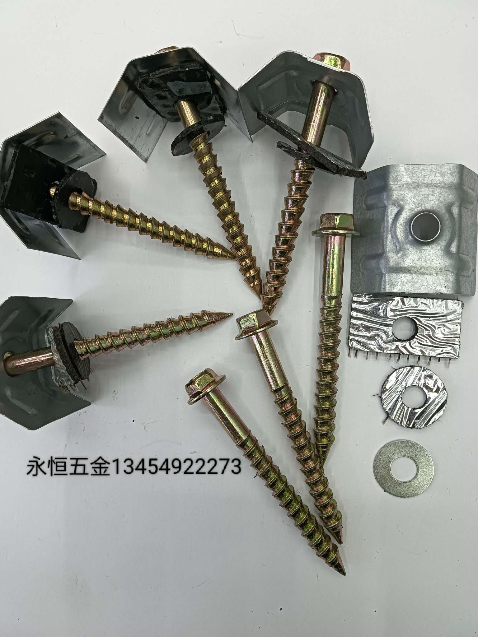 U型垫黄钉 瓦楞钉瓦杆彩钢瓦专用钉