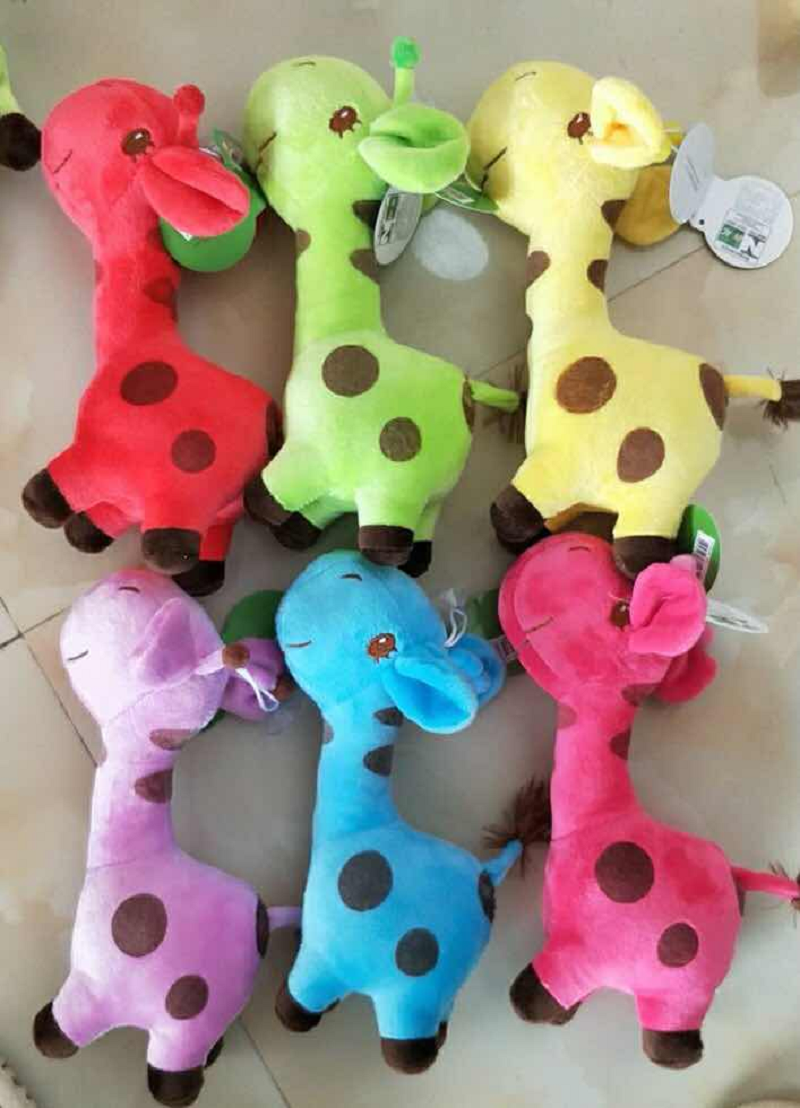 Wholesale of cute and cheap giraffe-colored plush toys for claw machines from the manufacturer Item Picture