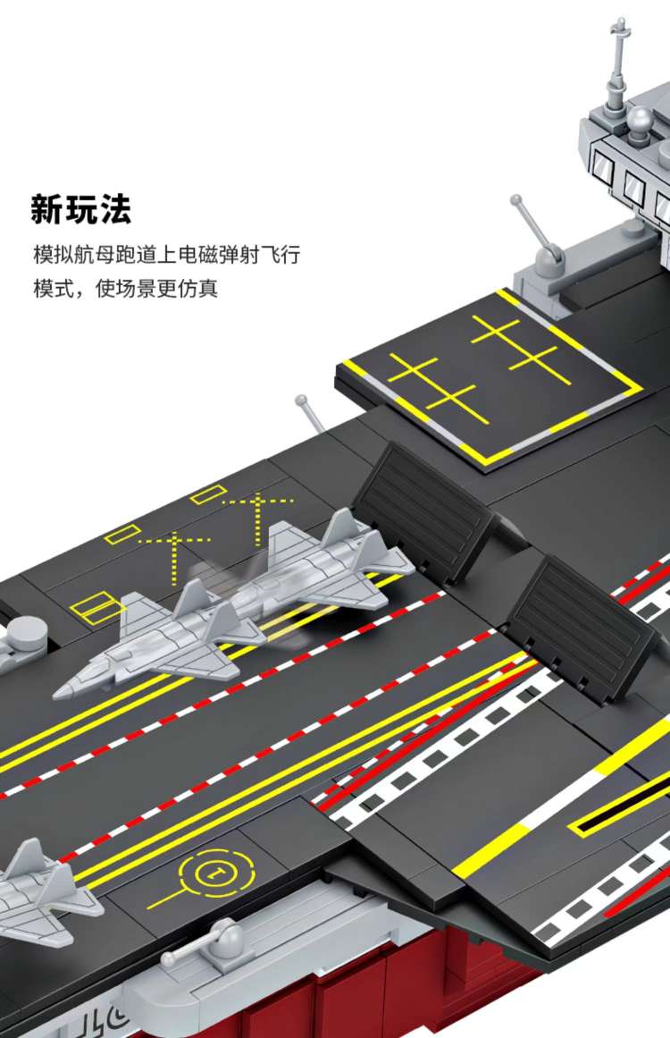 New Fangcheng Building Blocks 003 Aircraft carrier (Fujian) FC4202 assembly and building boy and girl gifts detail image 3