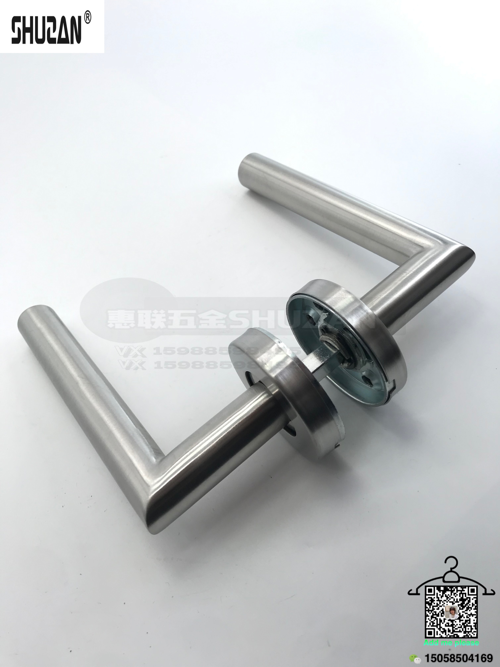 Shuzan manija de la puerta manija de la puerta de plata hermosa exquisita alta calidad fuerte y duradero comercio exterior especial