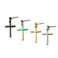 十字架耳钉/不锈钢十字架/钛钢十字架产品图