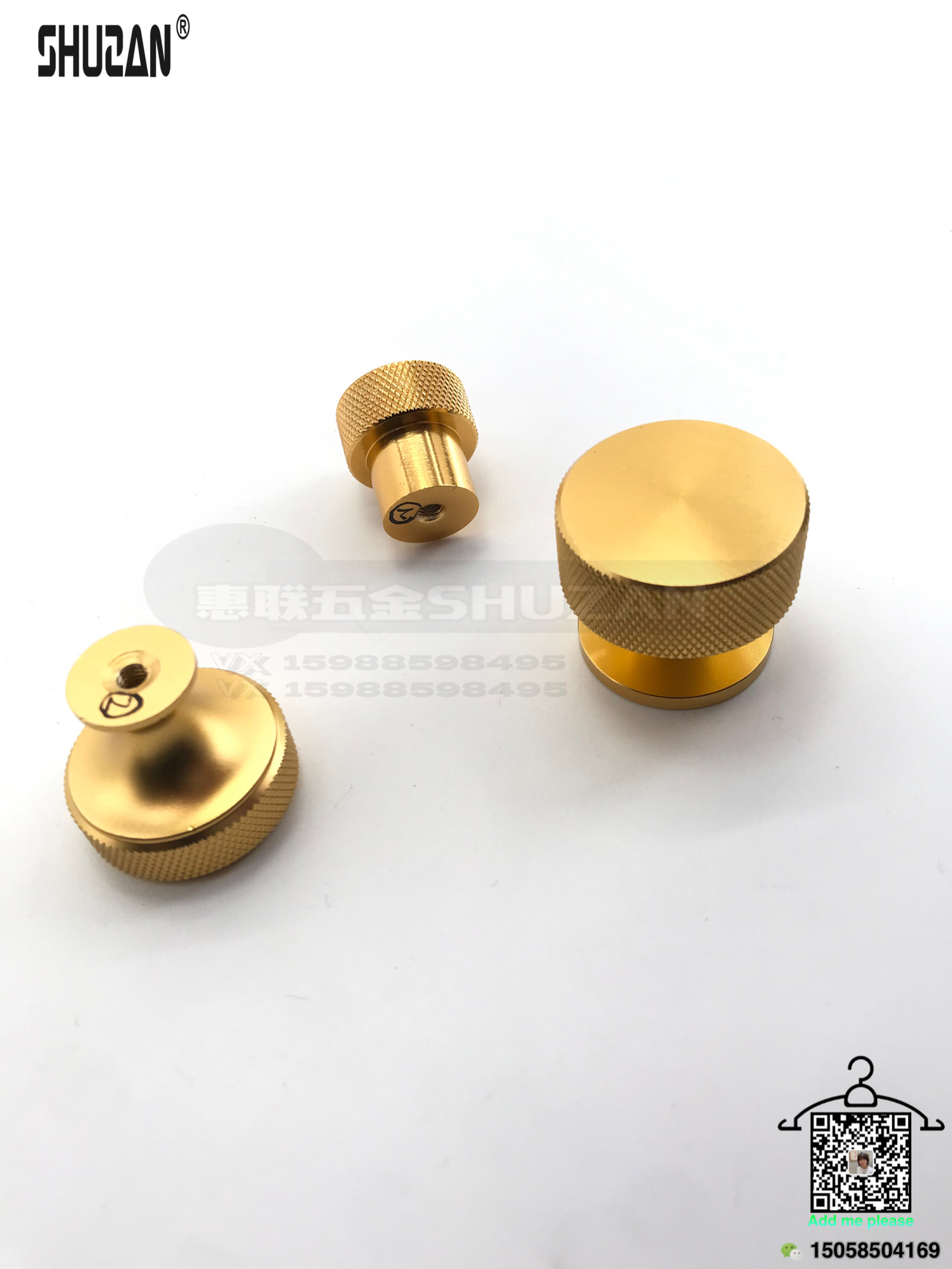 Shuzan Golden handle Xiao Qiao is beautiful, sturdy and durable. It features golden quality and a simple European style Item Picture