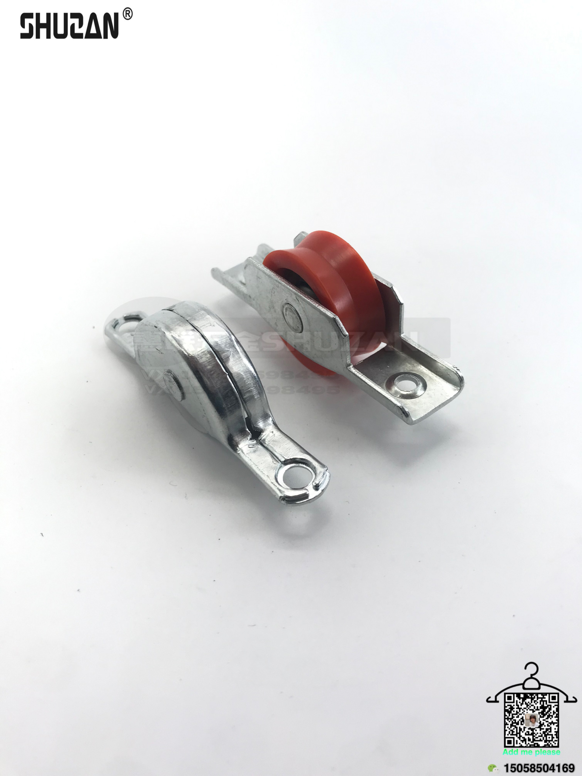 Stainless steel pulleys, Shuzan hardware pulleys, sliding door pulleys, flexible pulling, suitable for glass doors and cabinet doors Specification image