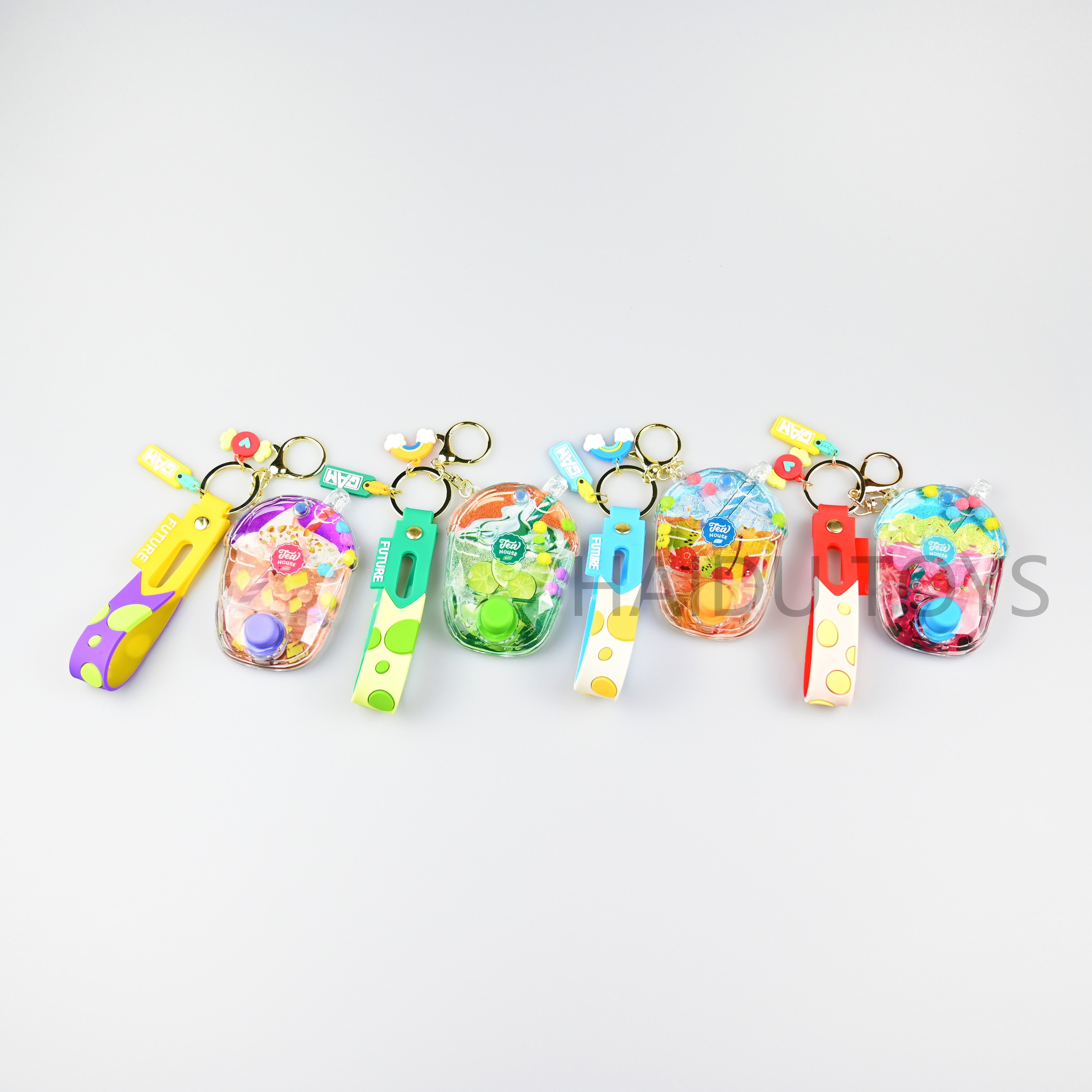 Summer 2023 bestsellers in Europe and America, non-infringing export, domestic hot sales: game consoles, water dispensers, keychains, message bottles, oil-filled pendants, amusement park points giveaways, Game keychain Sets details Picture
