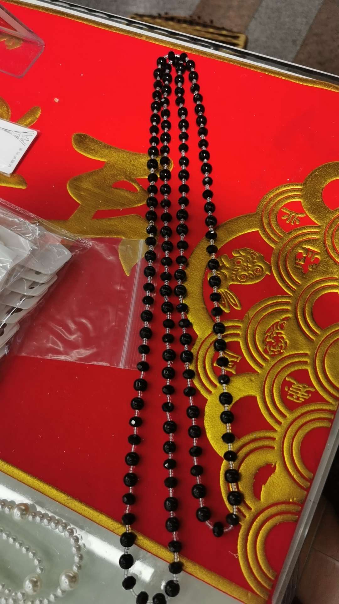 水晶珠子米珠毛衣链一米五  电商爆款抖音热推