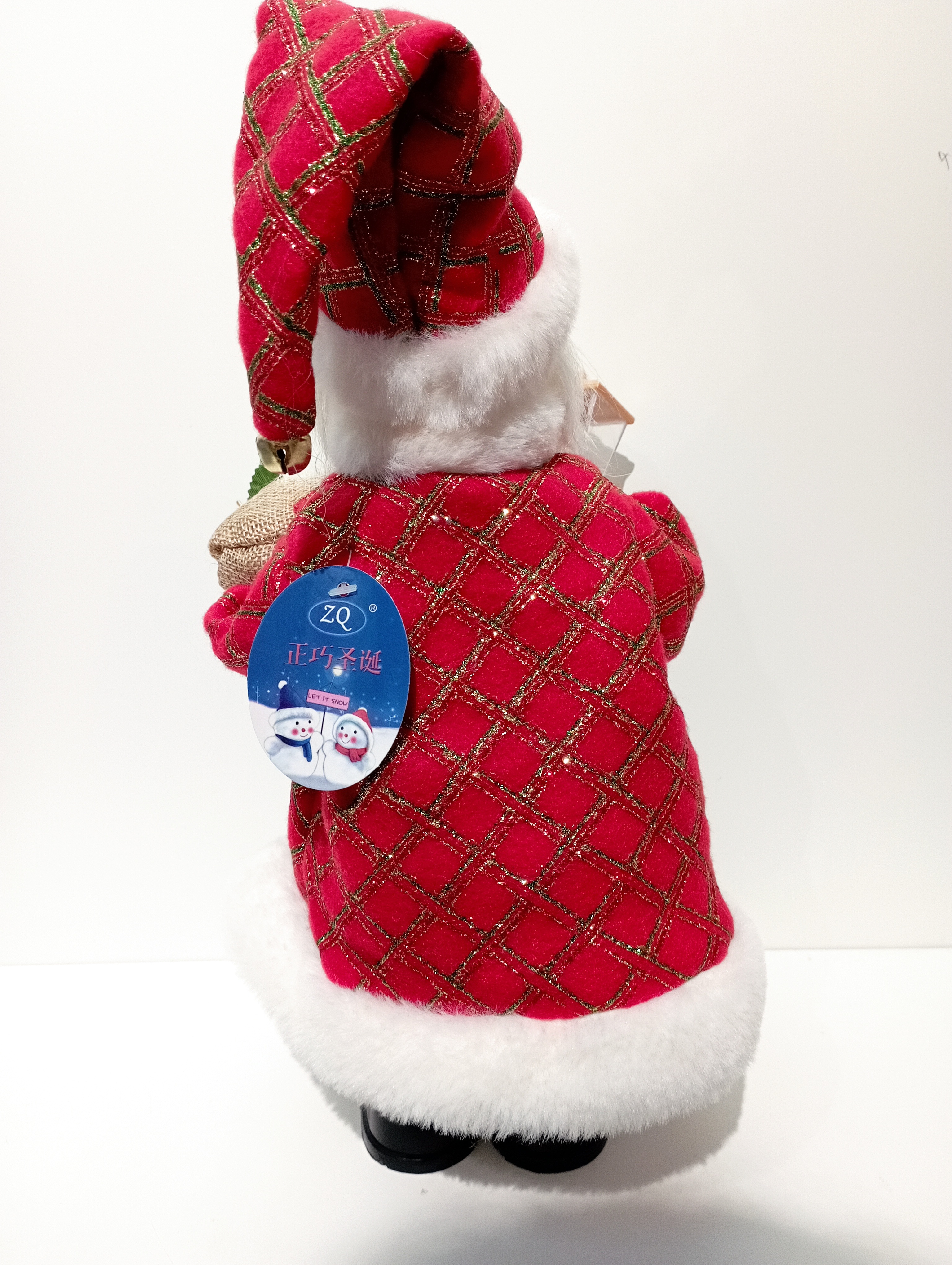 The 9123 Santa Claus doll will hold a sack by hand, the palace lantern will light up with music and Christmas decorations Item Picture