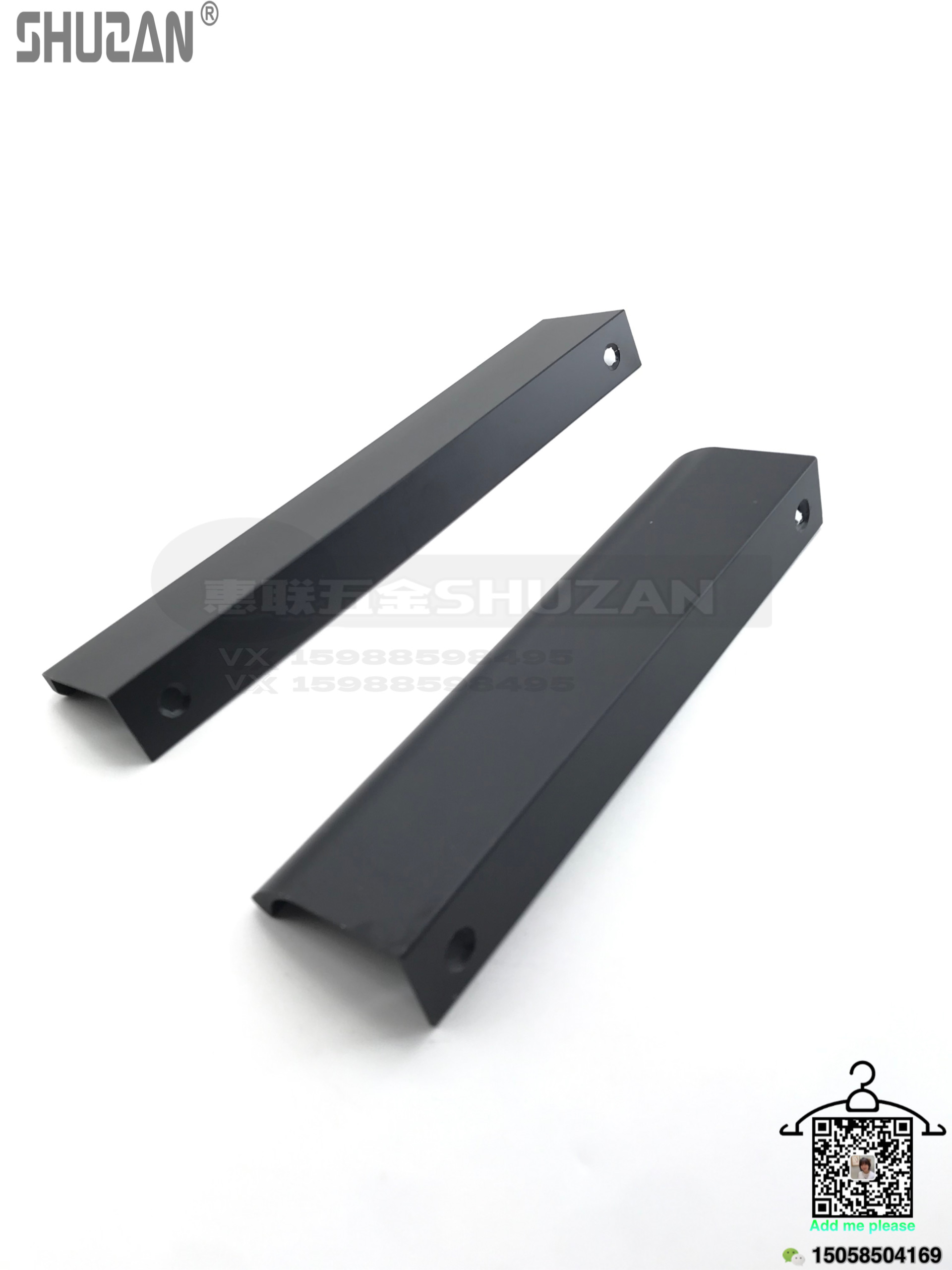 أبواب الأدراج والأدراج، الأيادي، الأذرع المسطحة السوداء Specification image