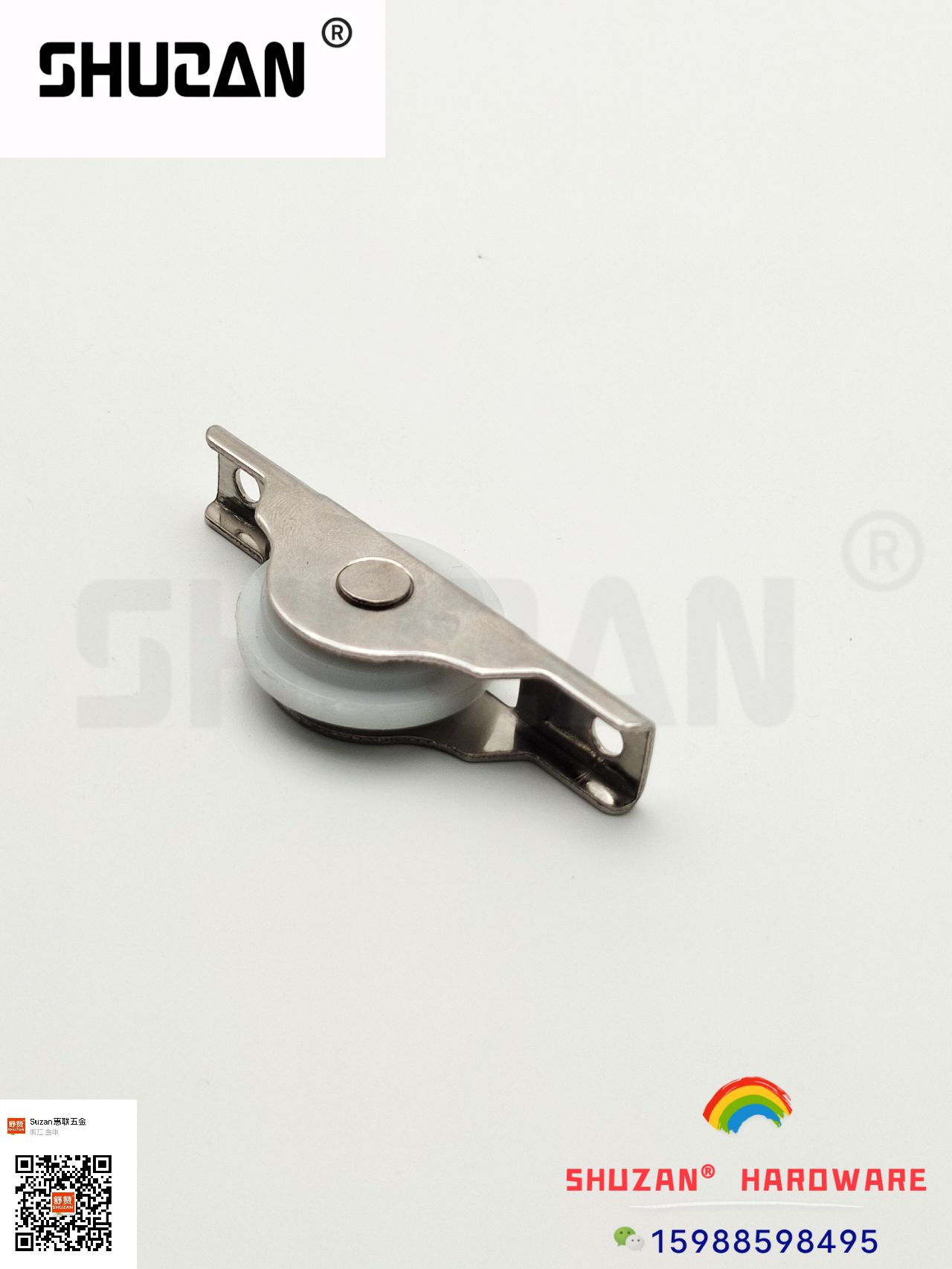 Shuzan sliding wheels, Shuzan hardware wheels, sliding door wheels, flexible pulling, suitable for glass doors and cabinet doors Item Picture